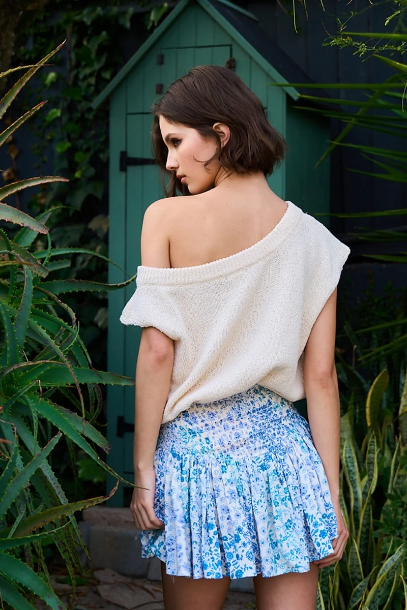 Feeling Blue Mini Skirt