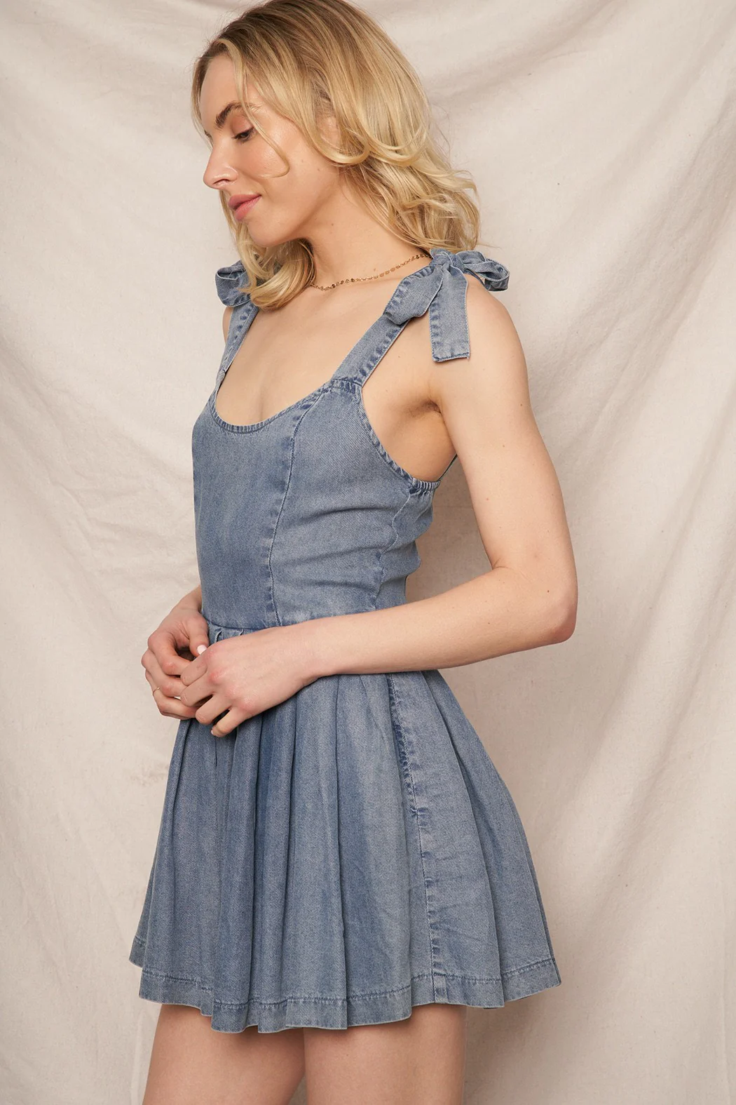 Just for Kicks Mini Ruffle Romper Dress