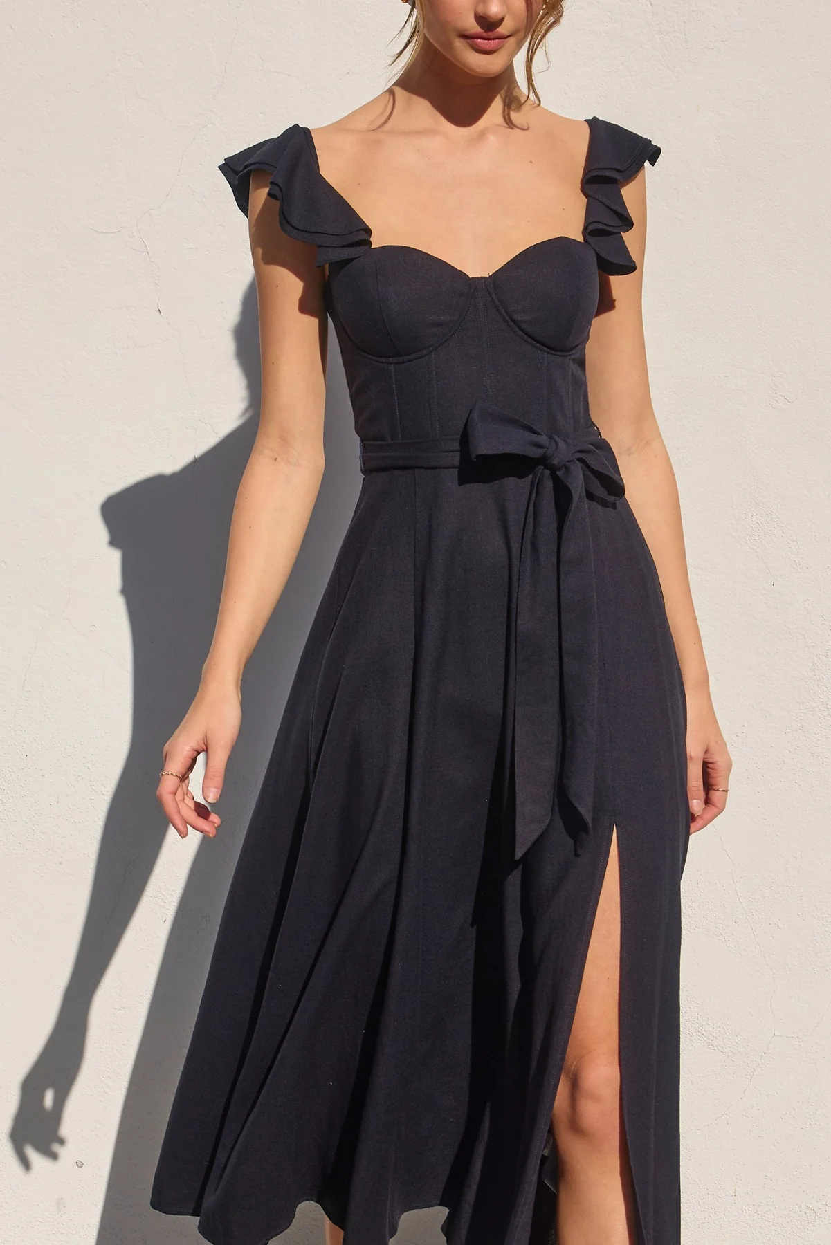 Eloise Navy Corset Dress