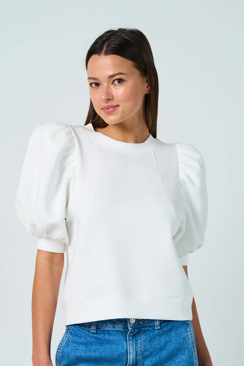 Puff Sleeve Soft Top MORE COLORS