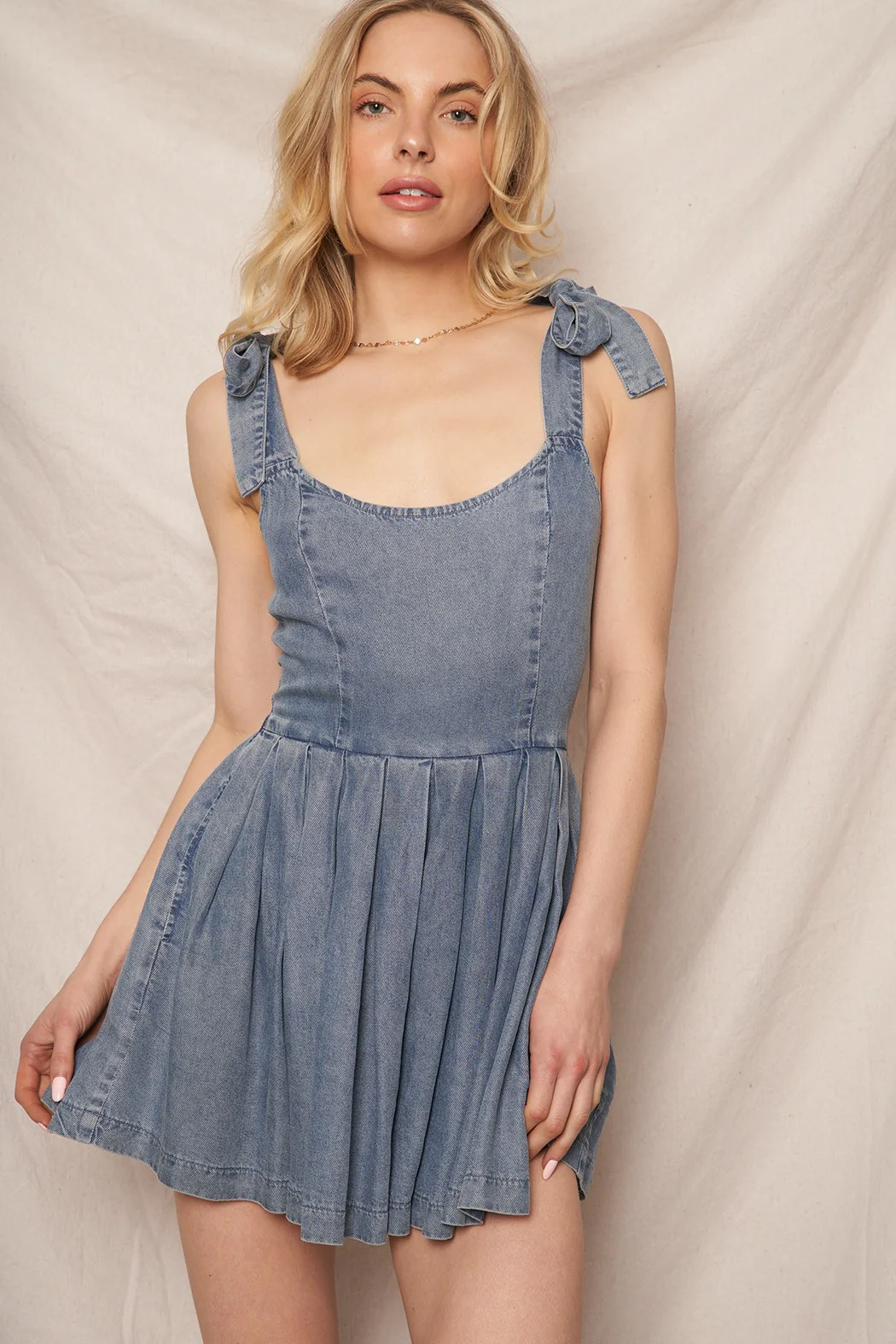 Just for Kicks Mini Ruffle Romper Dress