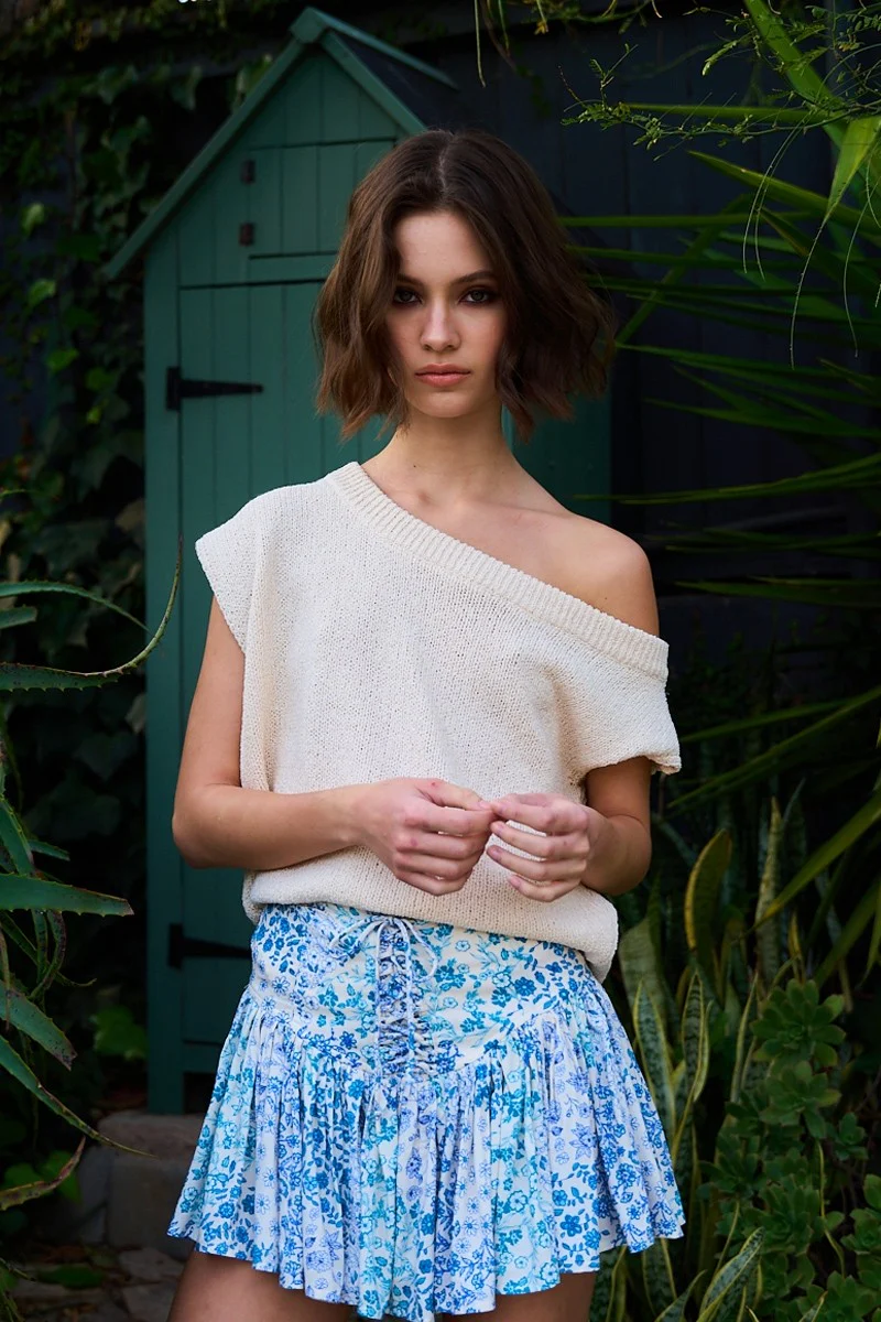Feeling Blue Mini Skirt