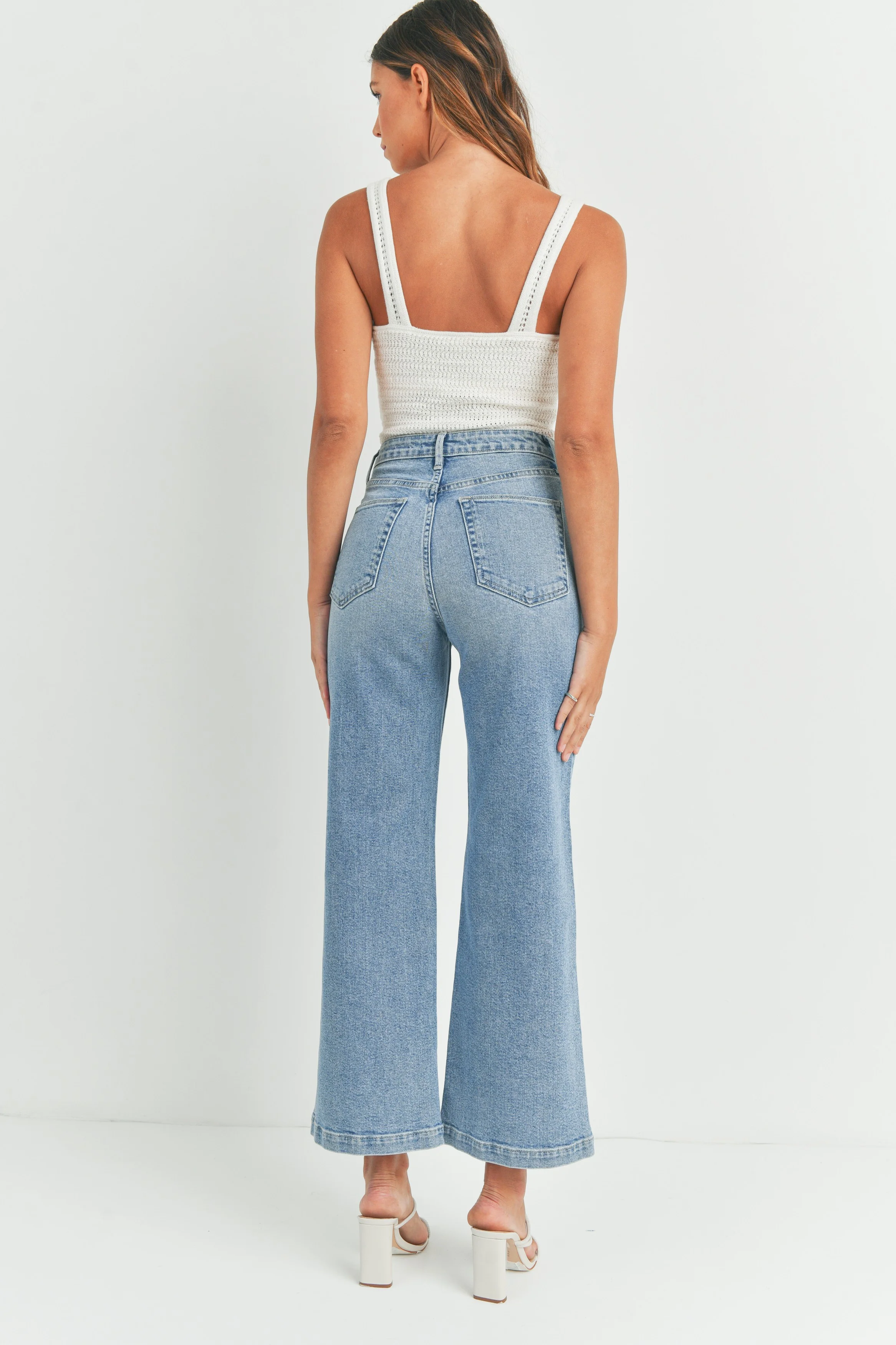 Avery Wide Leg Pocket Patch Jean