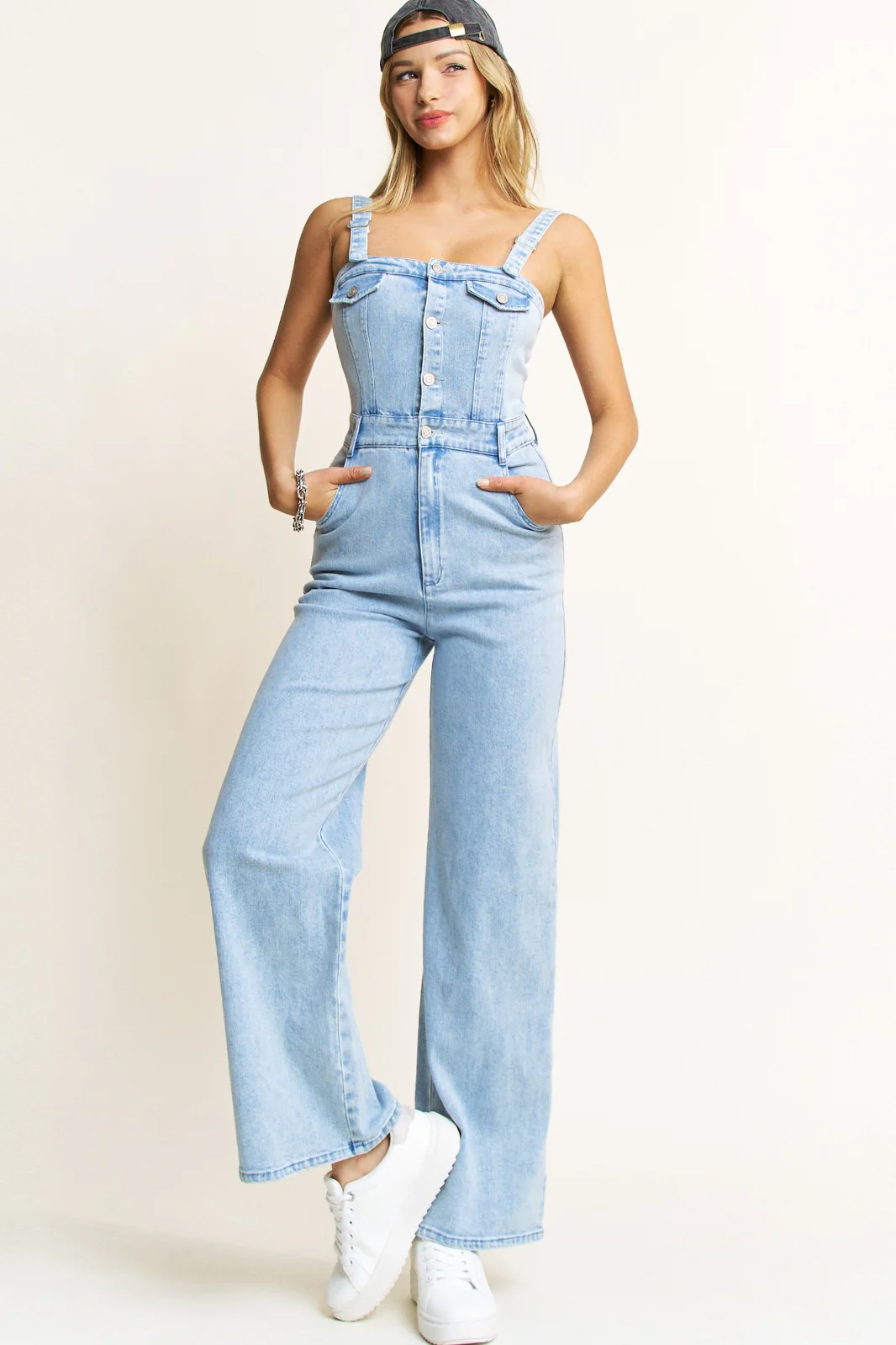 Perfect Match Denim Jumpsuit