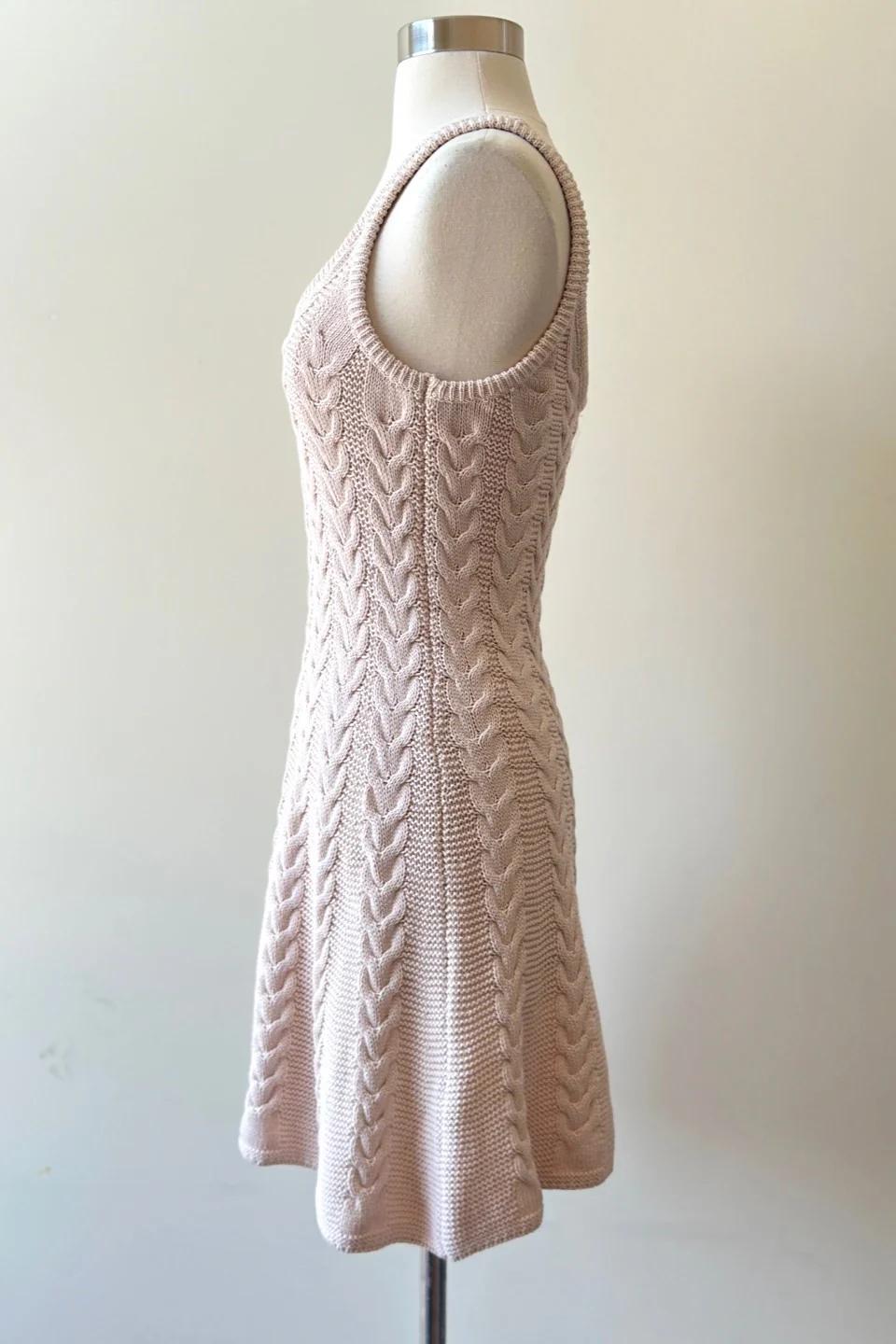 Spring Chunky Knit Sweater Dress