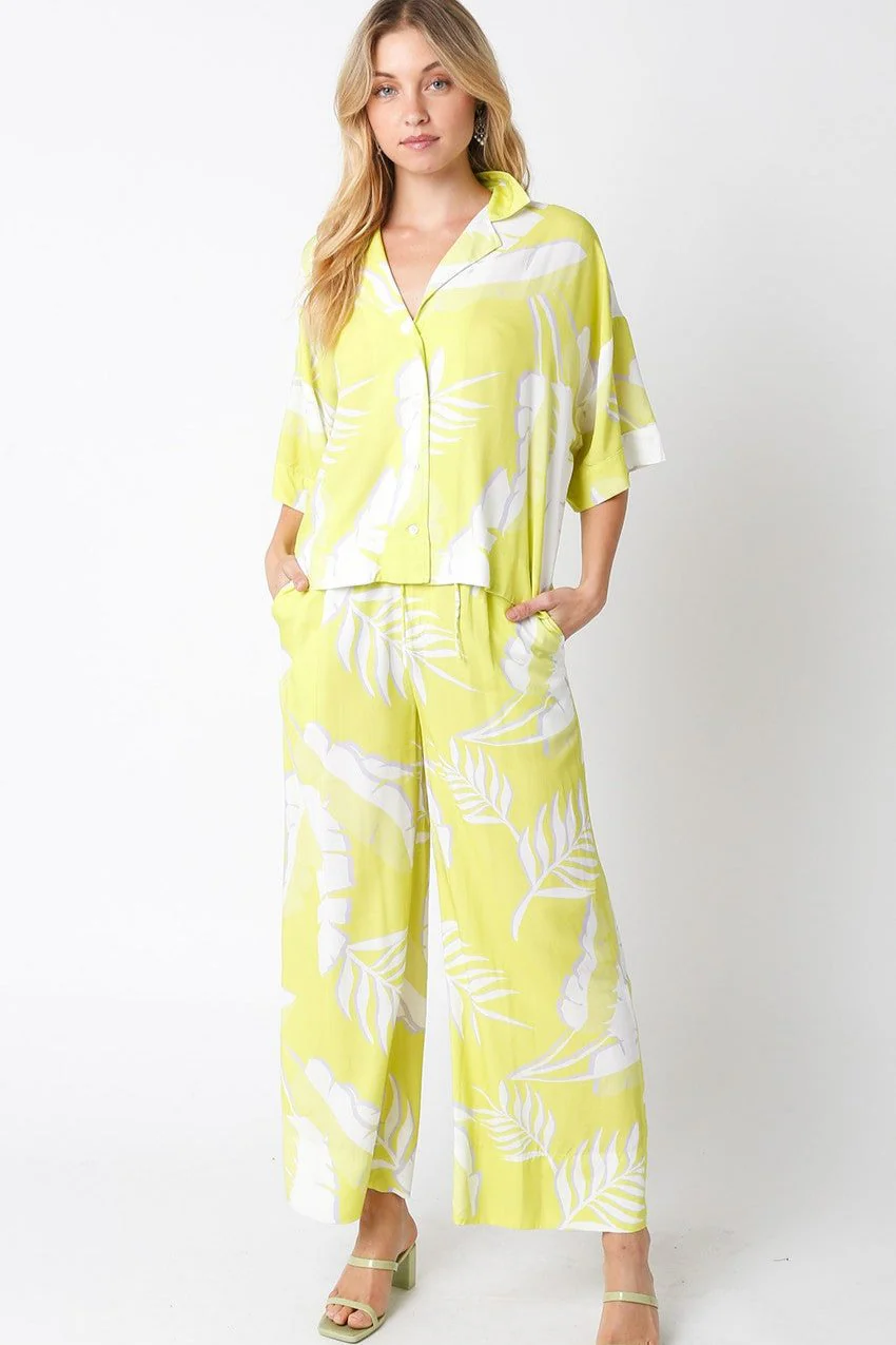 Lemon and Lime Beach Pant