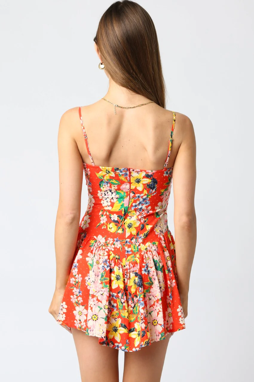 Orange Blossom Micro Mini Dress