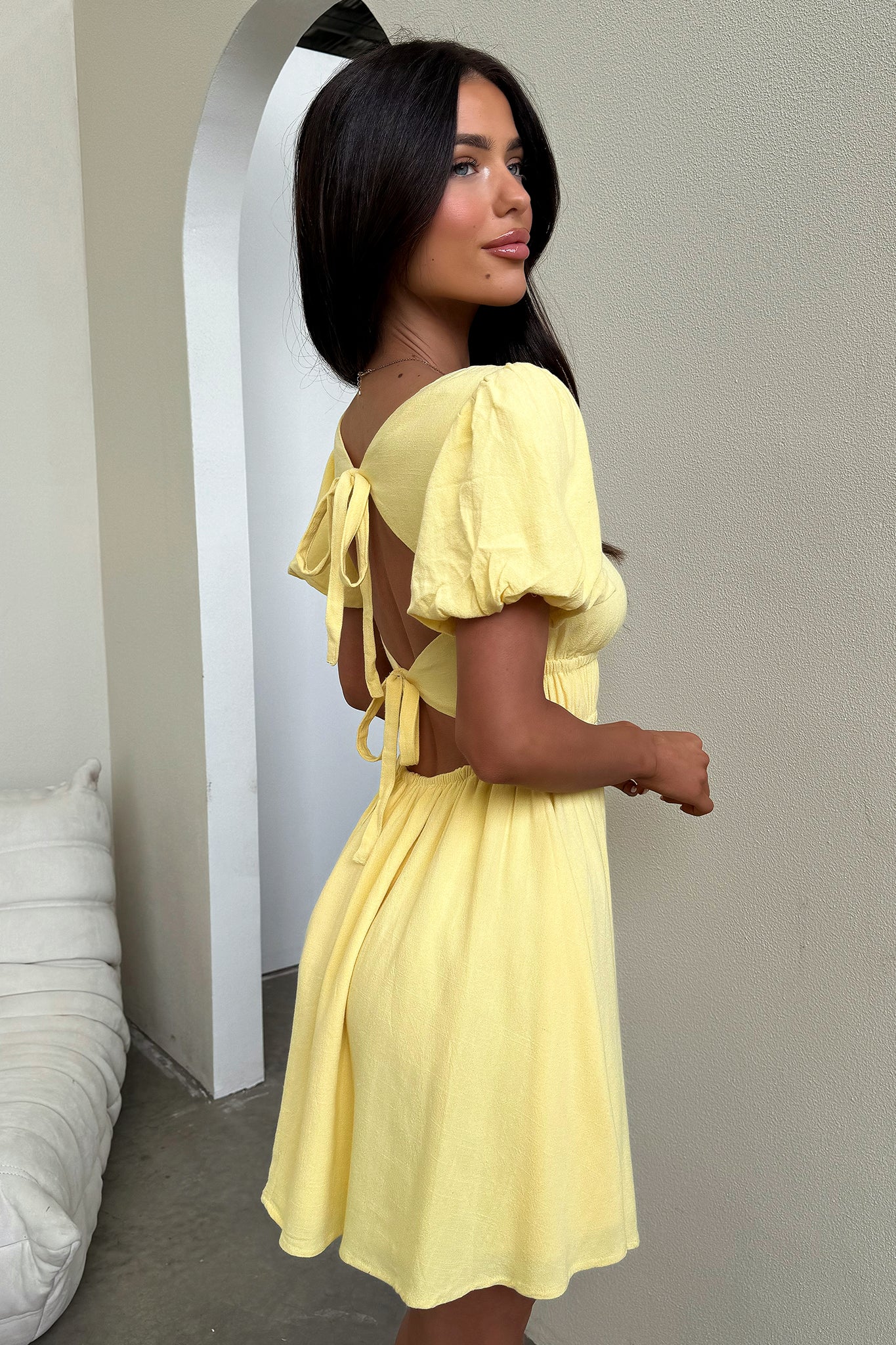 Whitney Dress - Baby Yellow