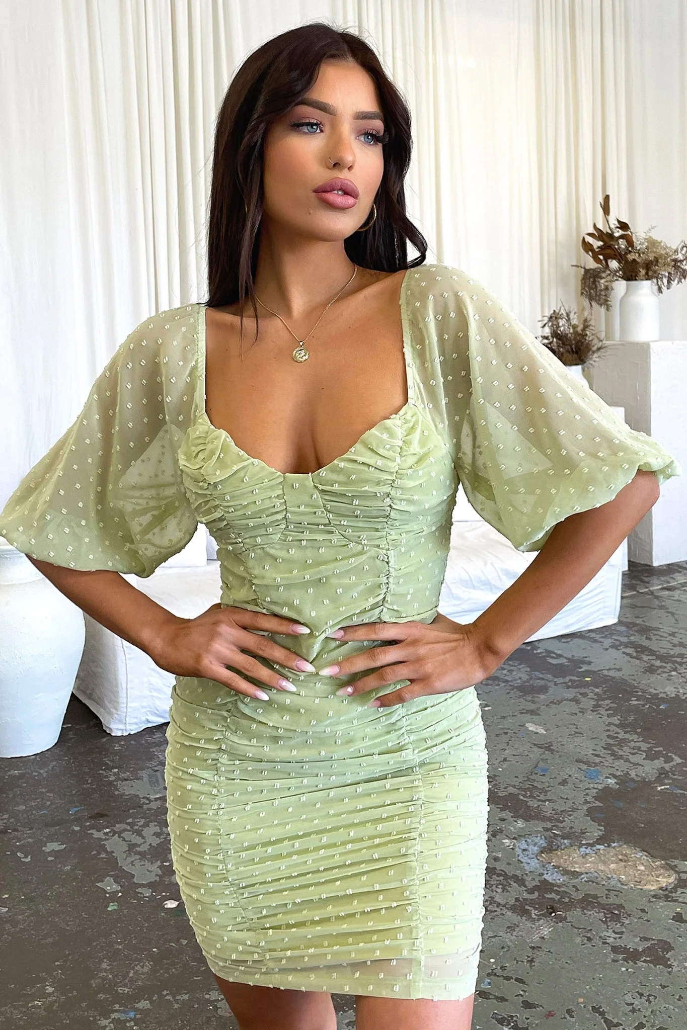 Stacey Dress - Green