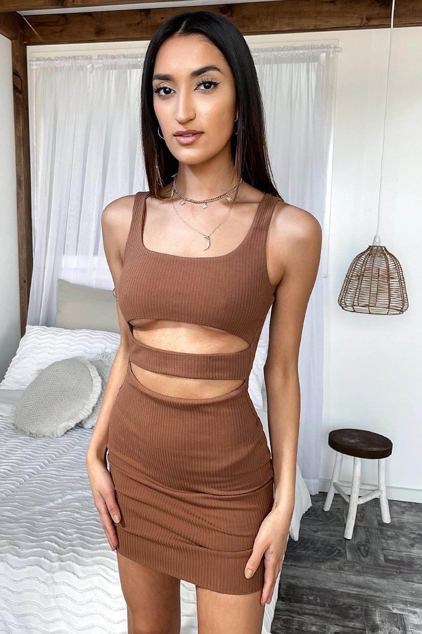 Sandy Dress - Brown