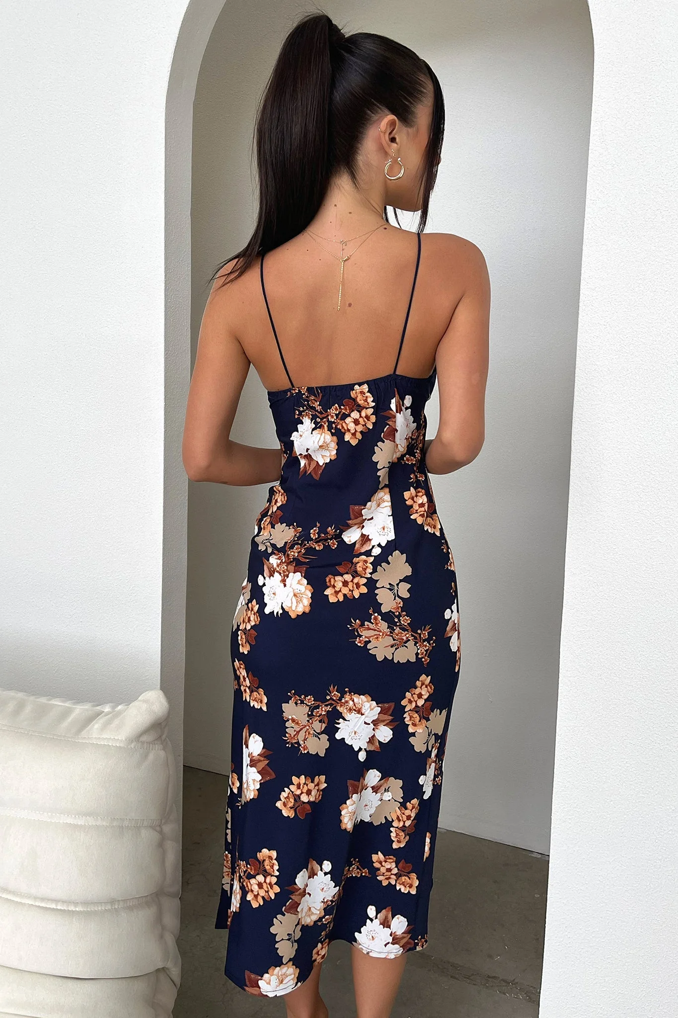 Jennifer Dress - Navy Floral