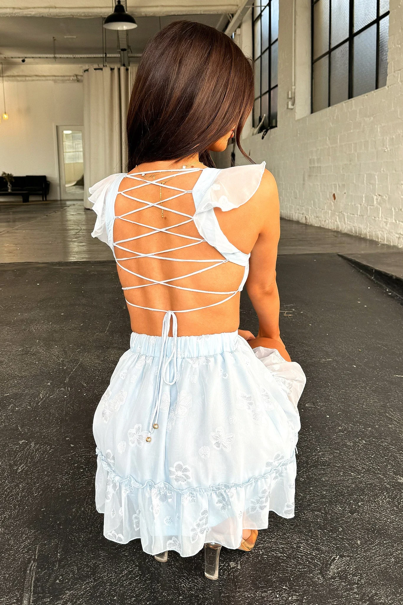 Deborah Dress - Baby Blue