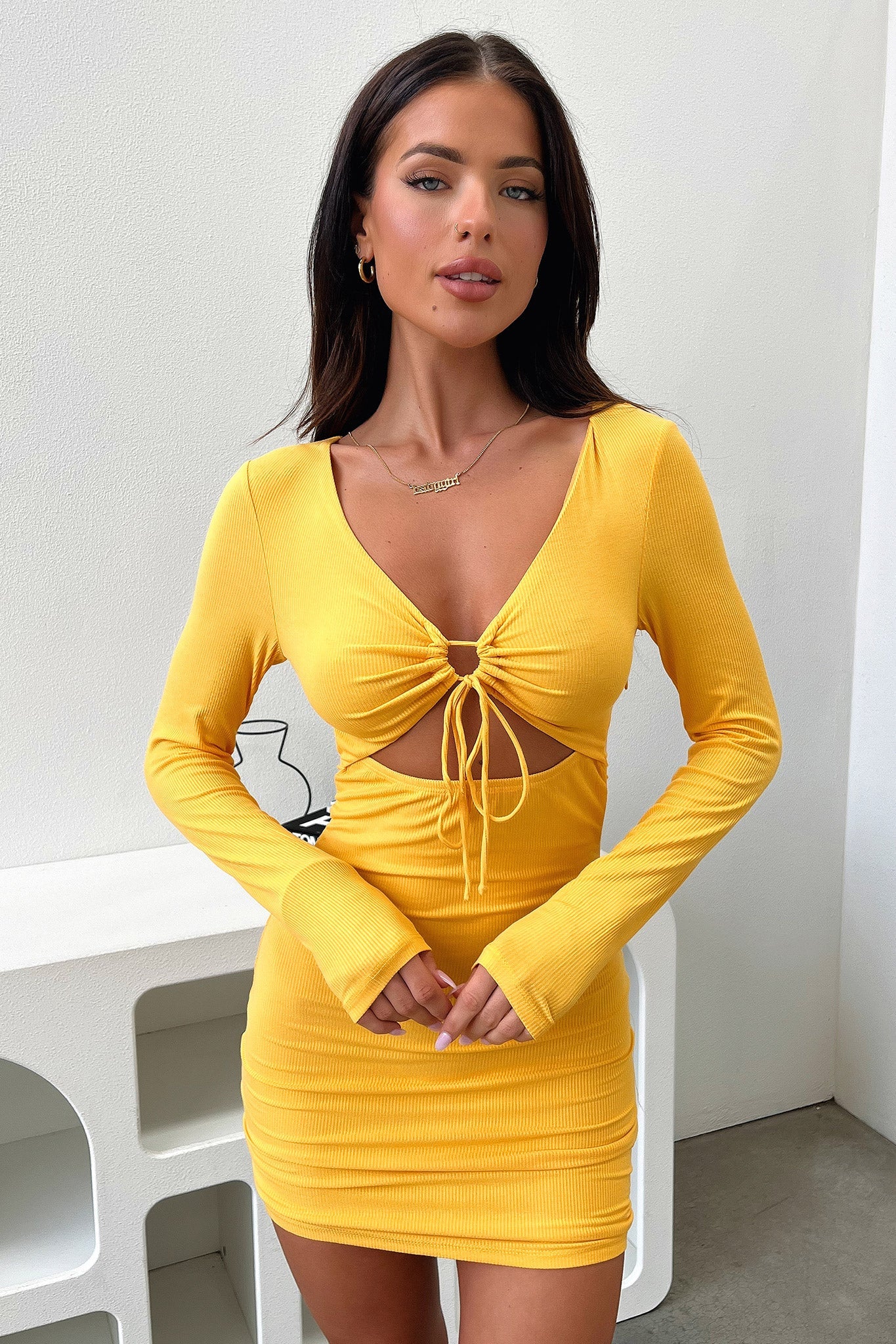 Posie Dress - Mustard