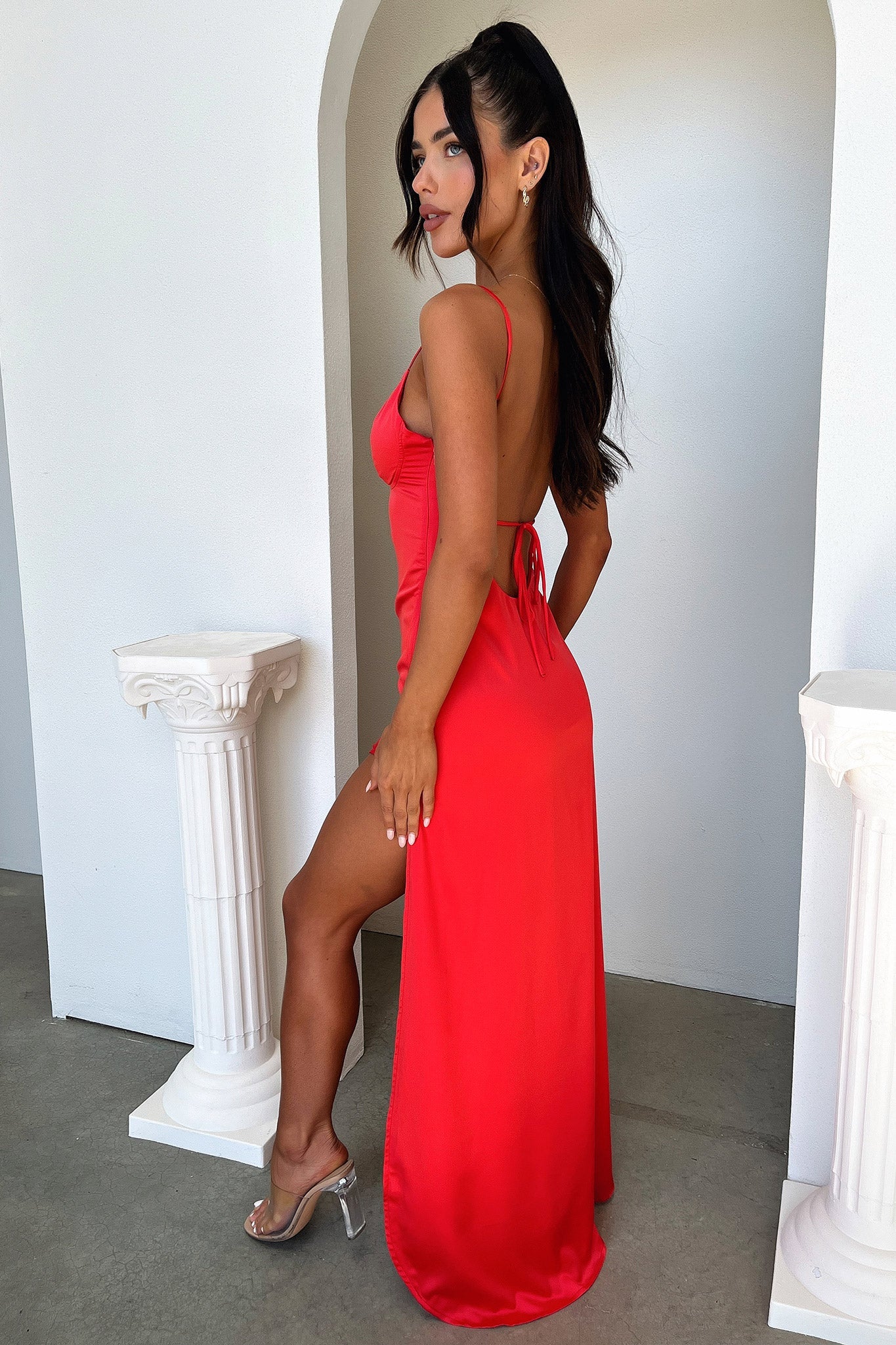 Sarcia Maxi Dress - Red