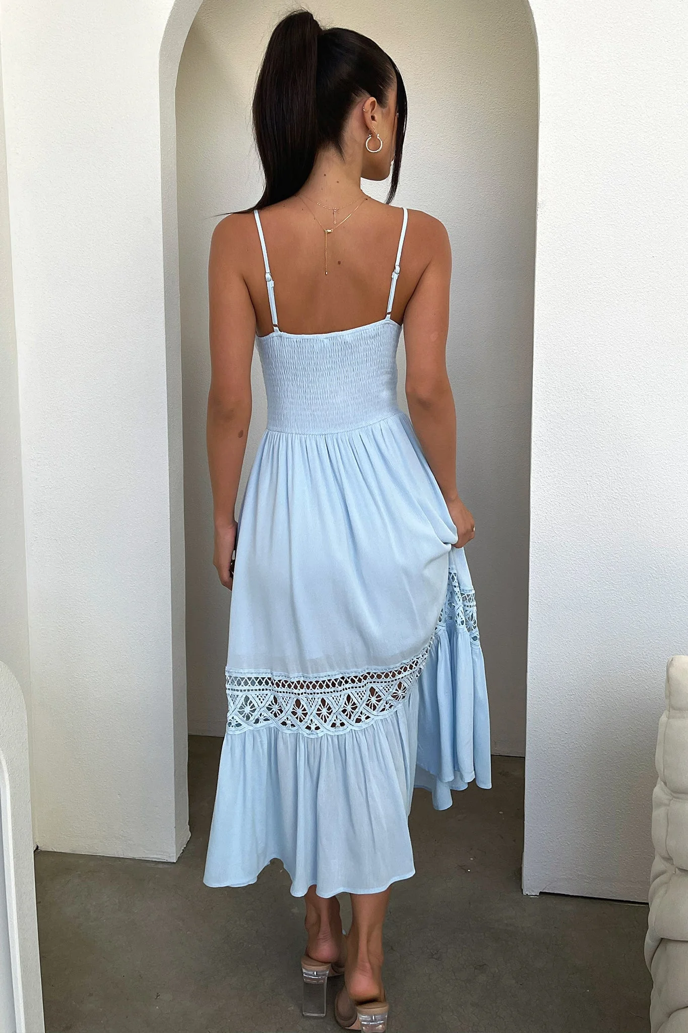 Rhodes Maxi Dress - Baby Blue