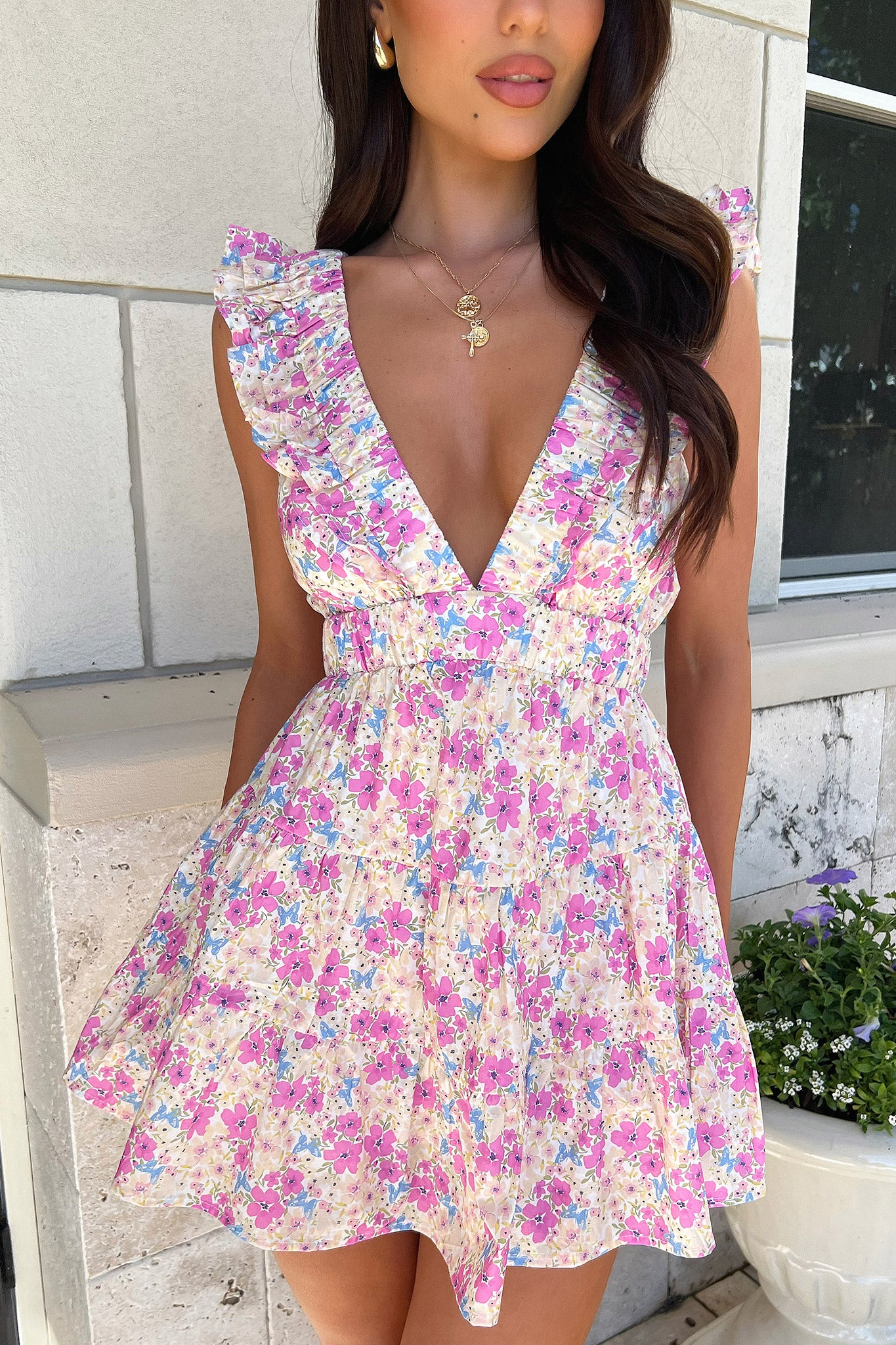 Shaylee Dress - Pink Floral
