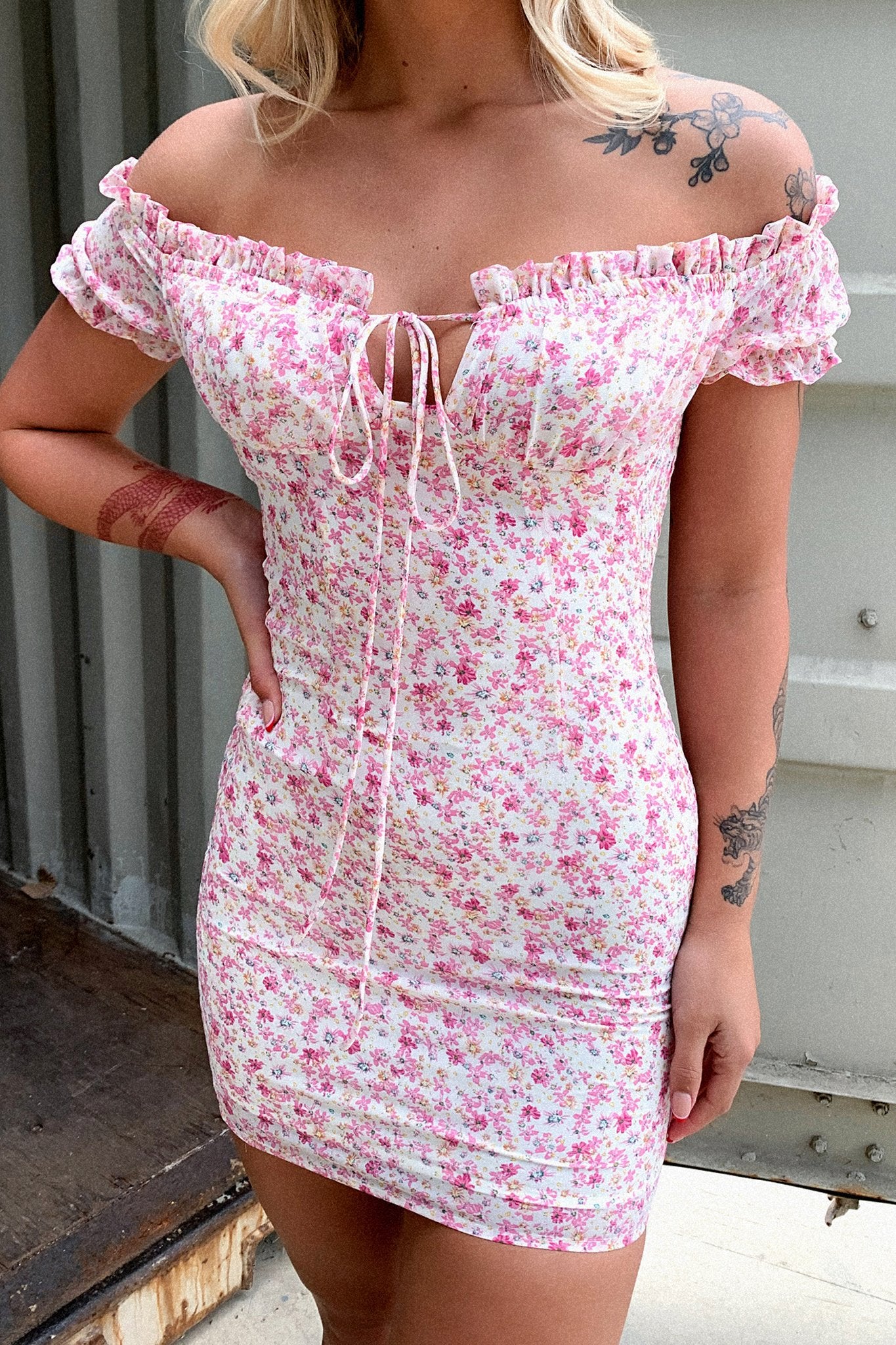 Venice Dress - Pink Floral