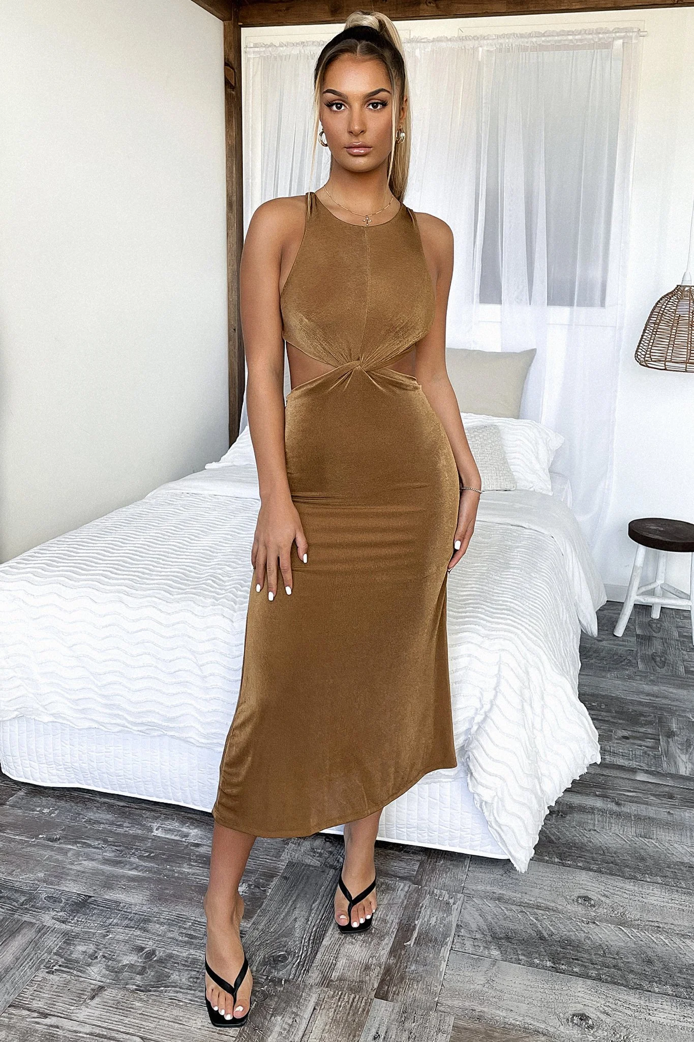 Melodie Maxi Dress - Brown
