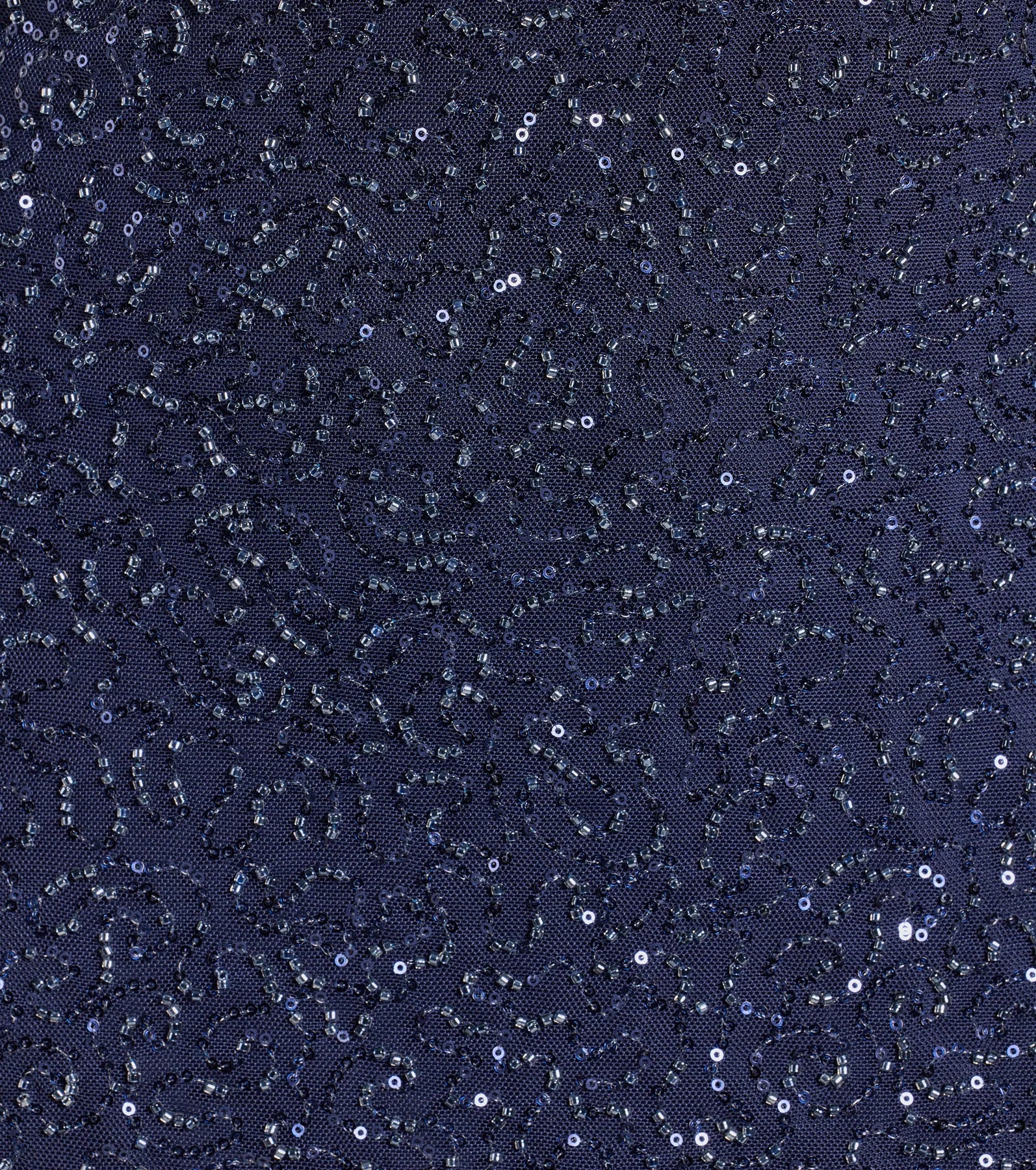 Karla V-Neck Beaded Sequin A-Line Mini Dress