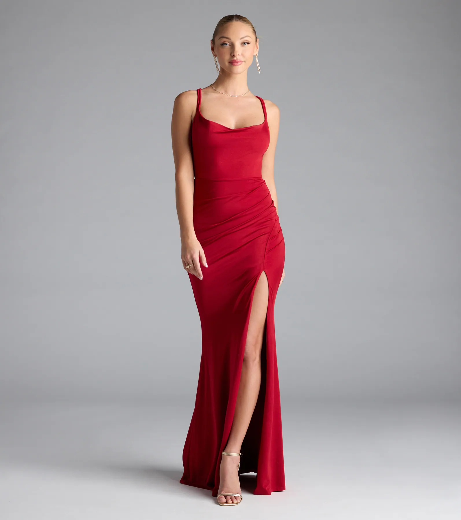 Fabienne Open Back Slit Mermaid Formal Dress