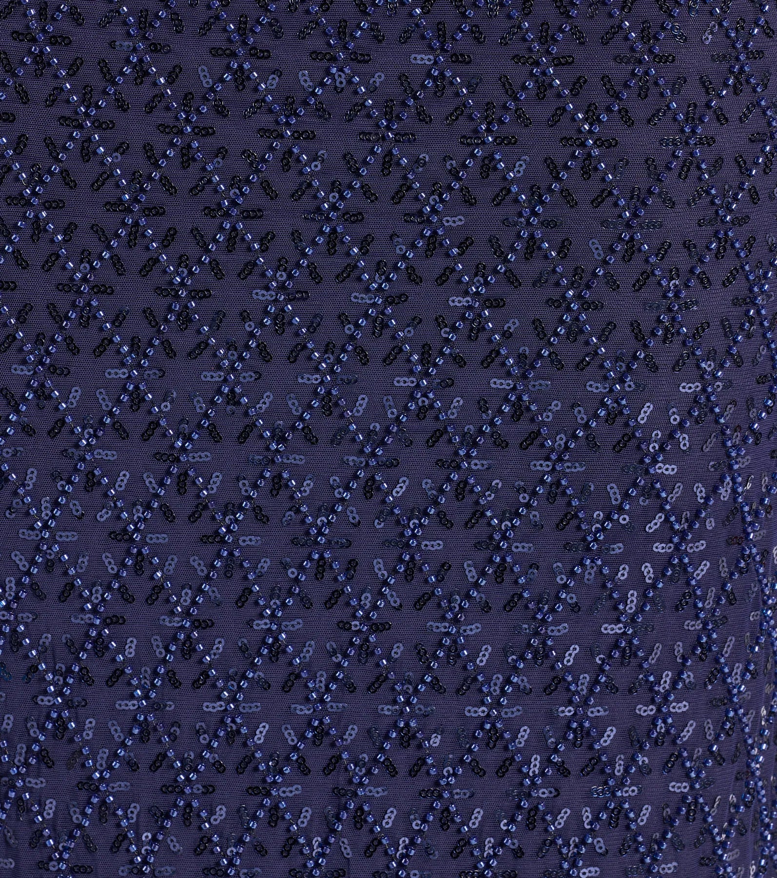 Dovie Sequin Beaded Mesh Column Dress