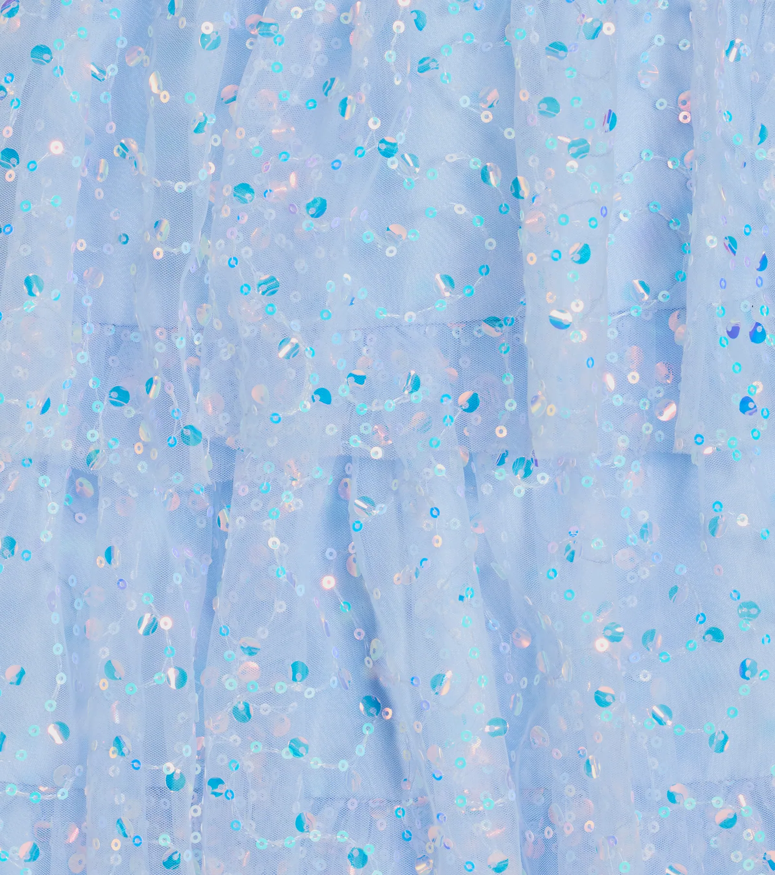 May Sequin Tulle Tiered Skater Dress