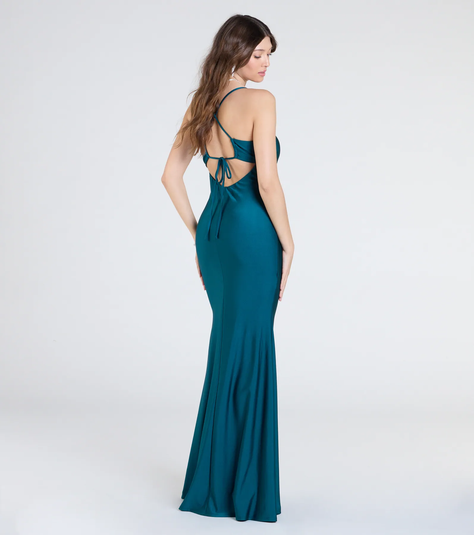 Mindy Strappy Back Mermaid Formal Dress
