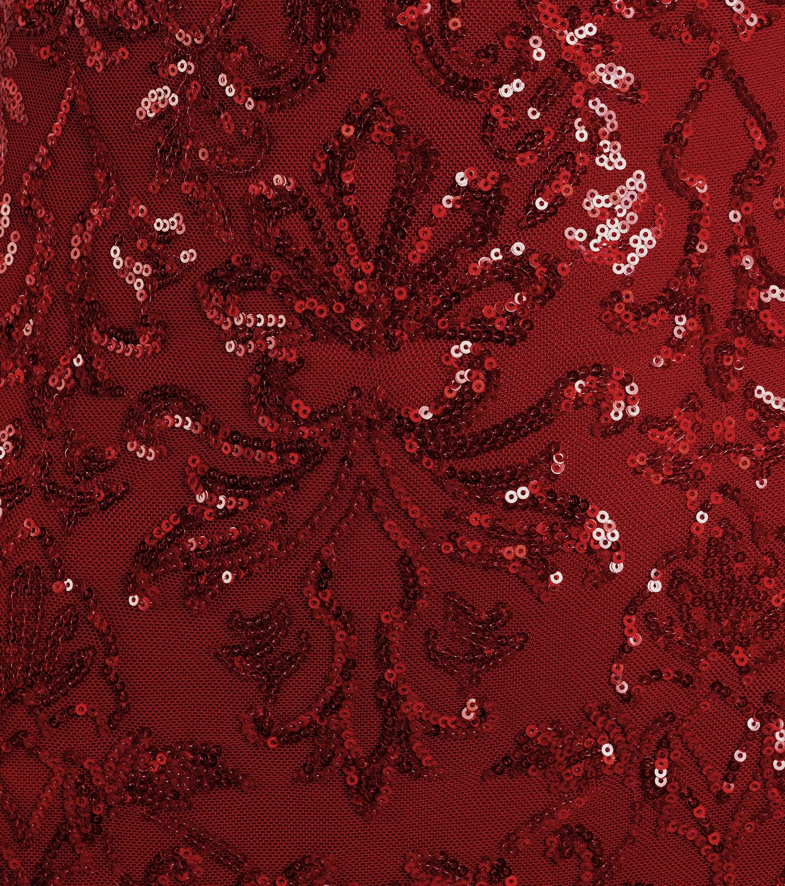 Paulina Strappy Open Back Slit Sequin Formal Dress