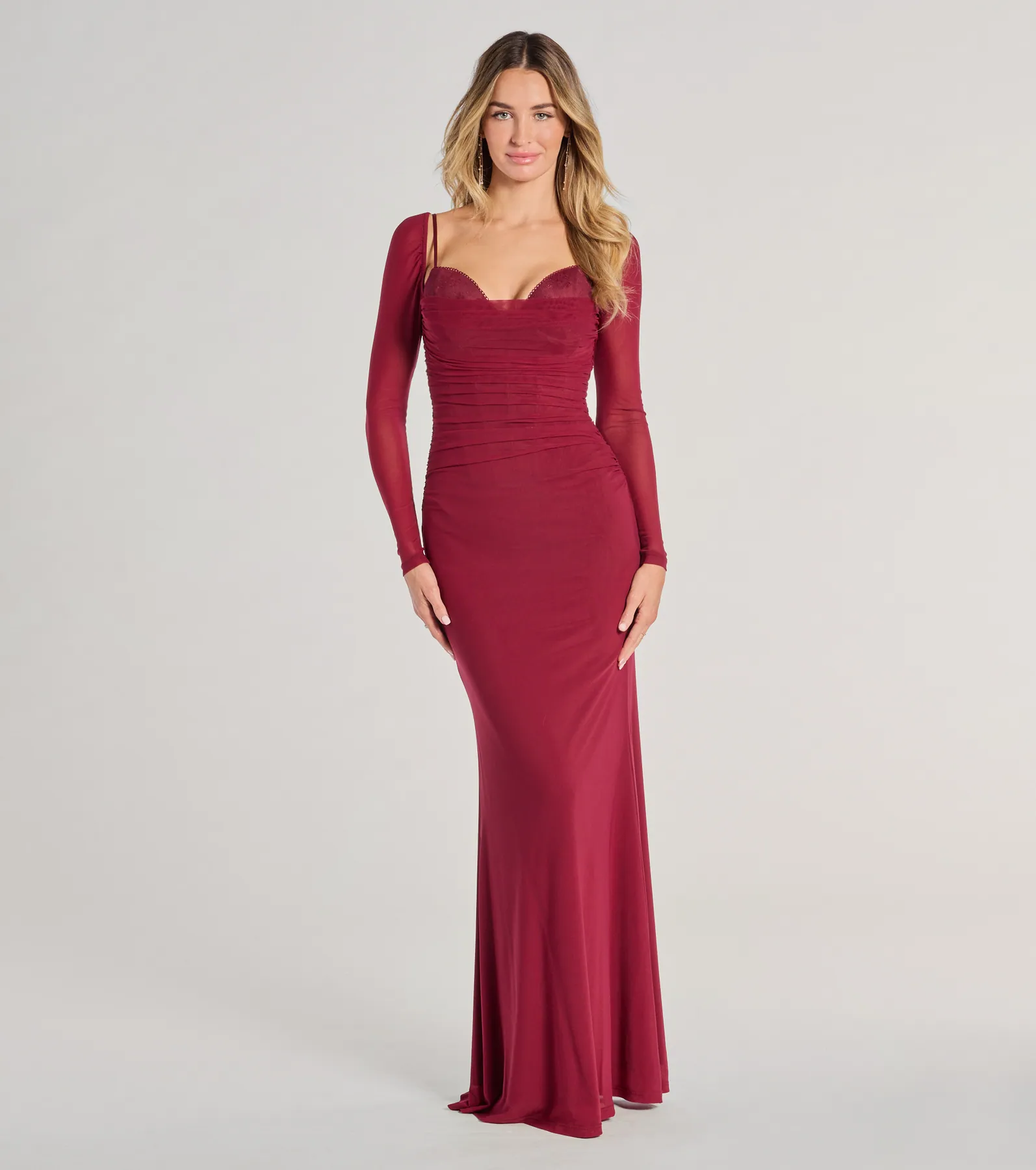 Kennedy Long Sleeve Corset Mermaid Formal Dress