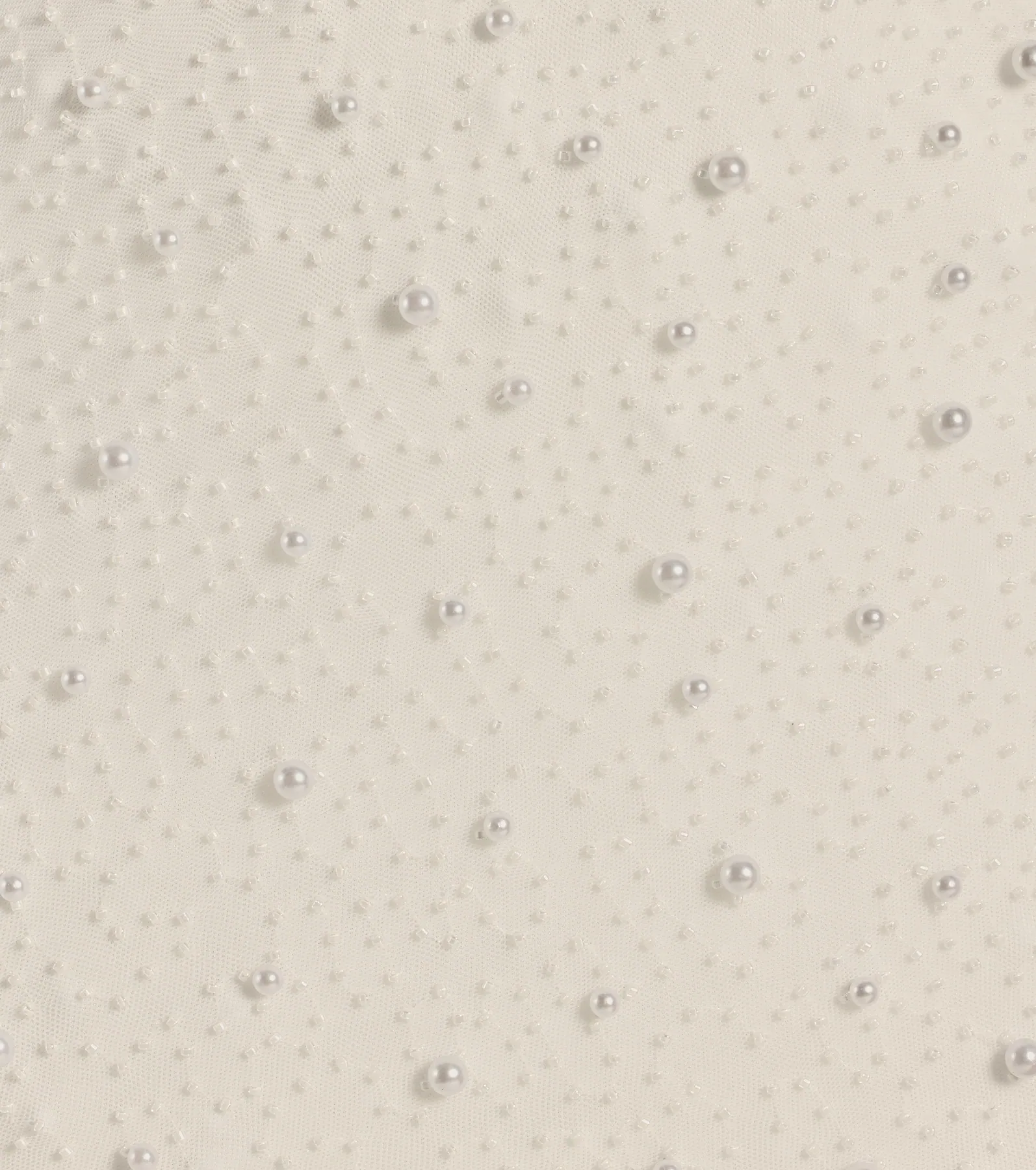 Emma Faux Pearl Beaded Long Sleeve Bodycon Dress