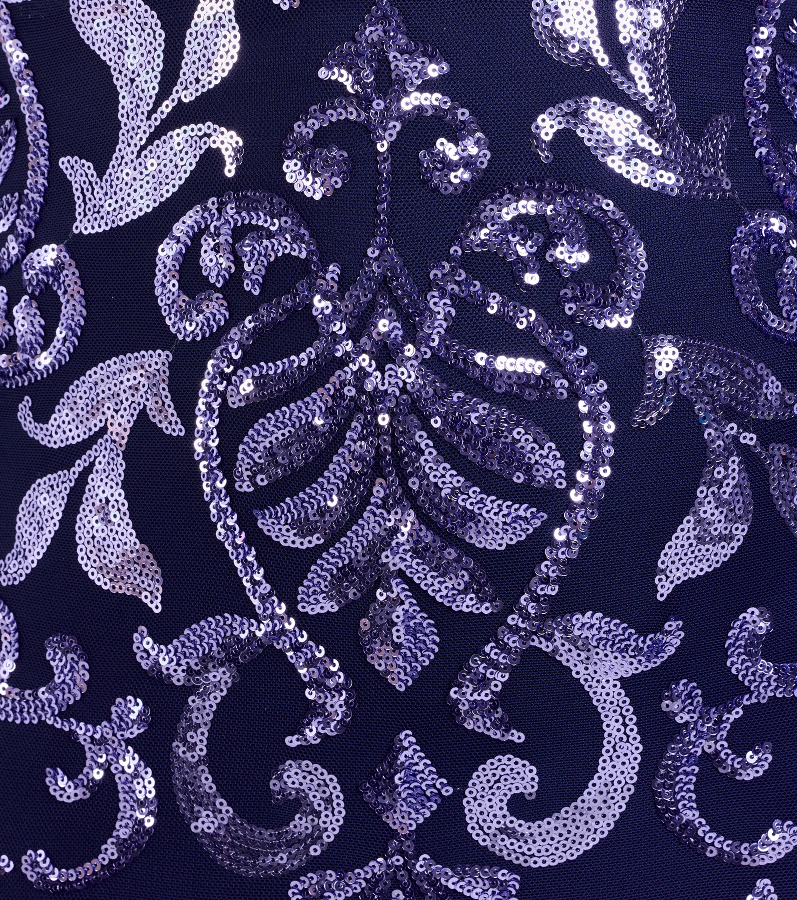 Shelby Lace-Up Slit Sequin Formal Dress