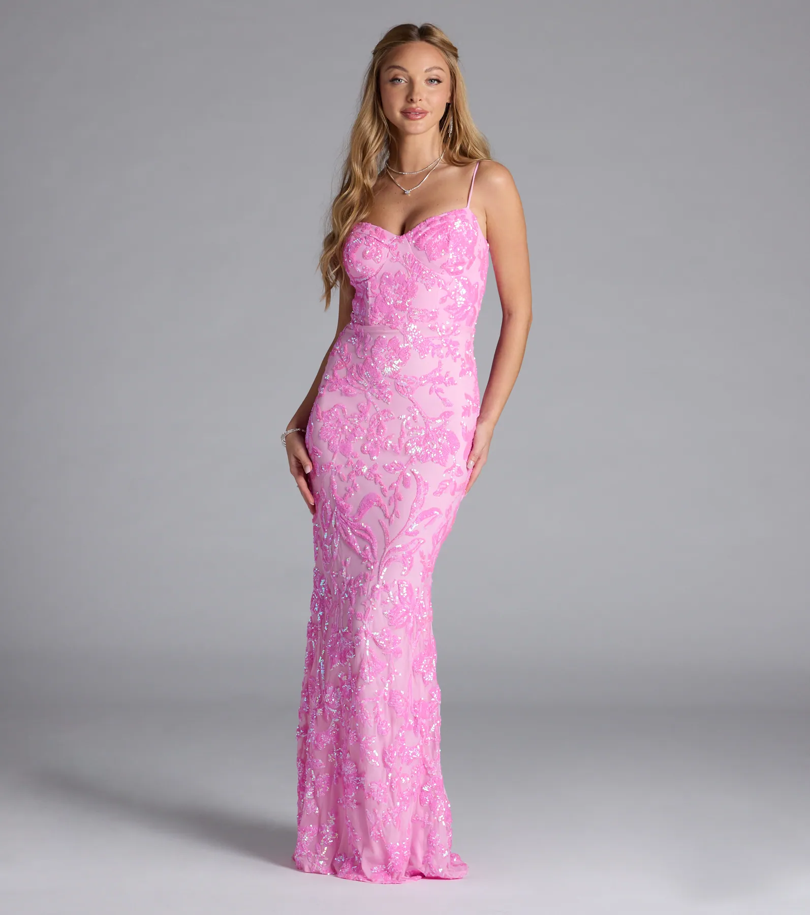Alandra Sweetheart Mermaid Sequin Formal Dress