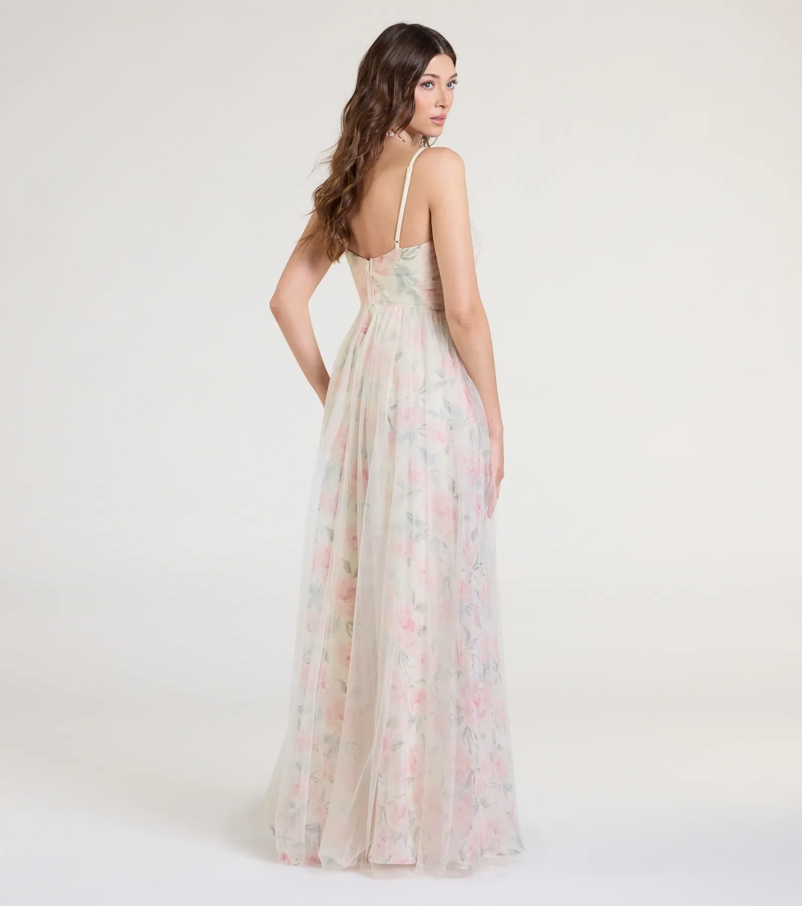 Samaria Sweetheart A-Line Floral Lace Tulle Formal Dress