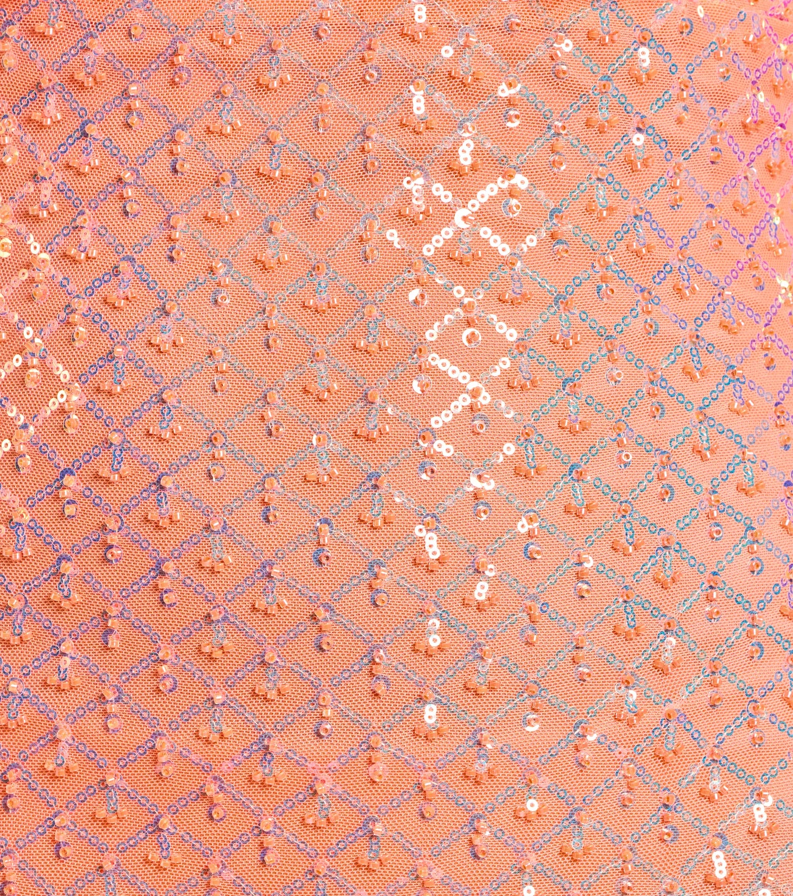 Adrianna Strapless Mermaid Sequin Bead Formal Dress