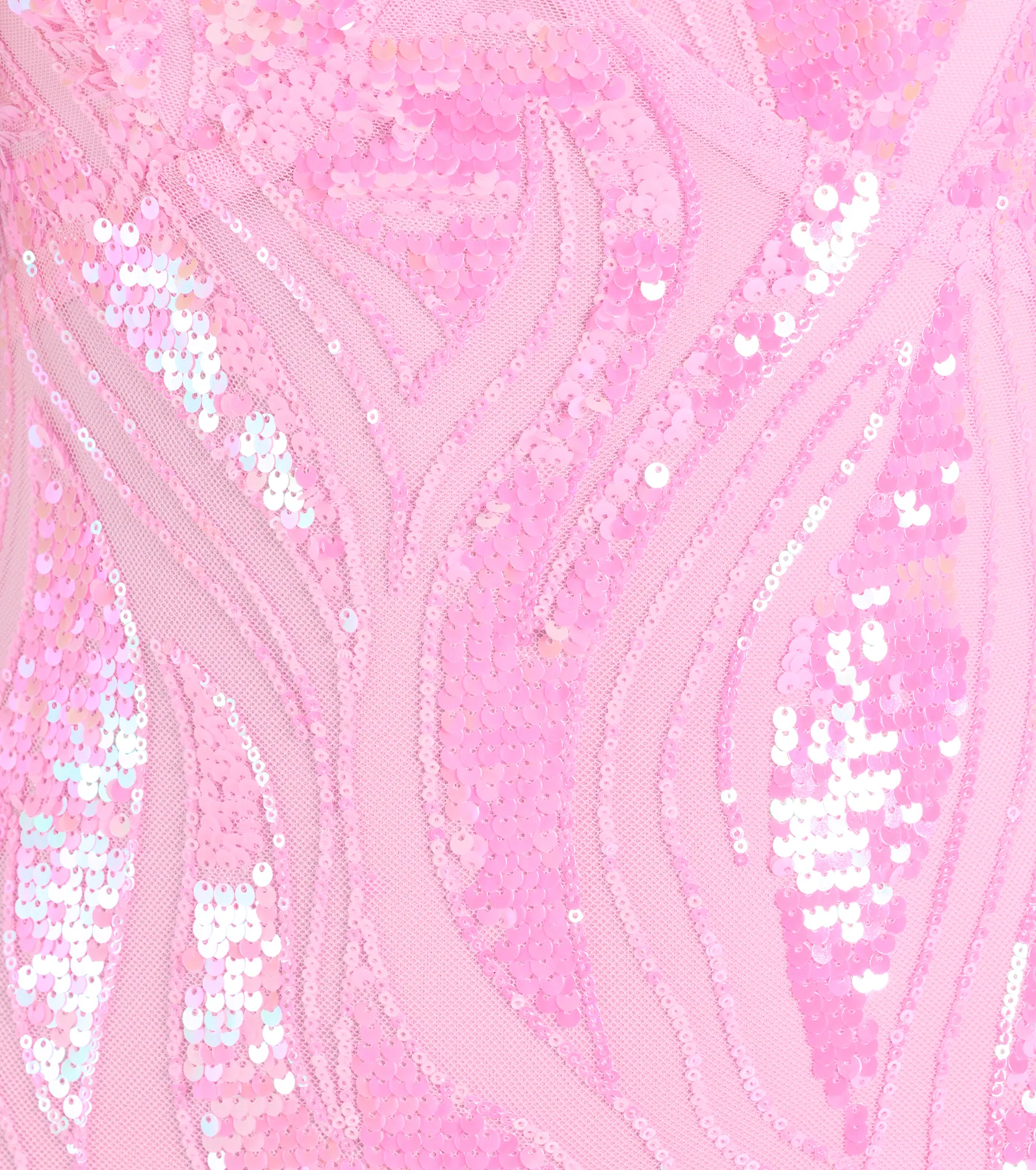 Acacia Iridescent Sequin Lace-Up Formal Dress