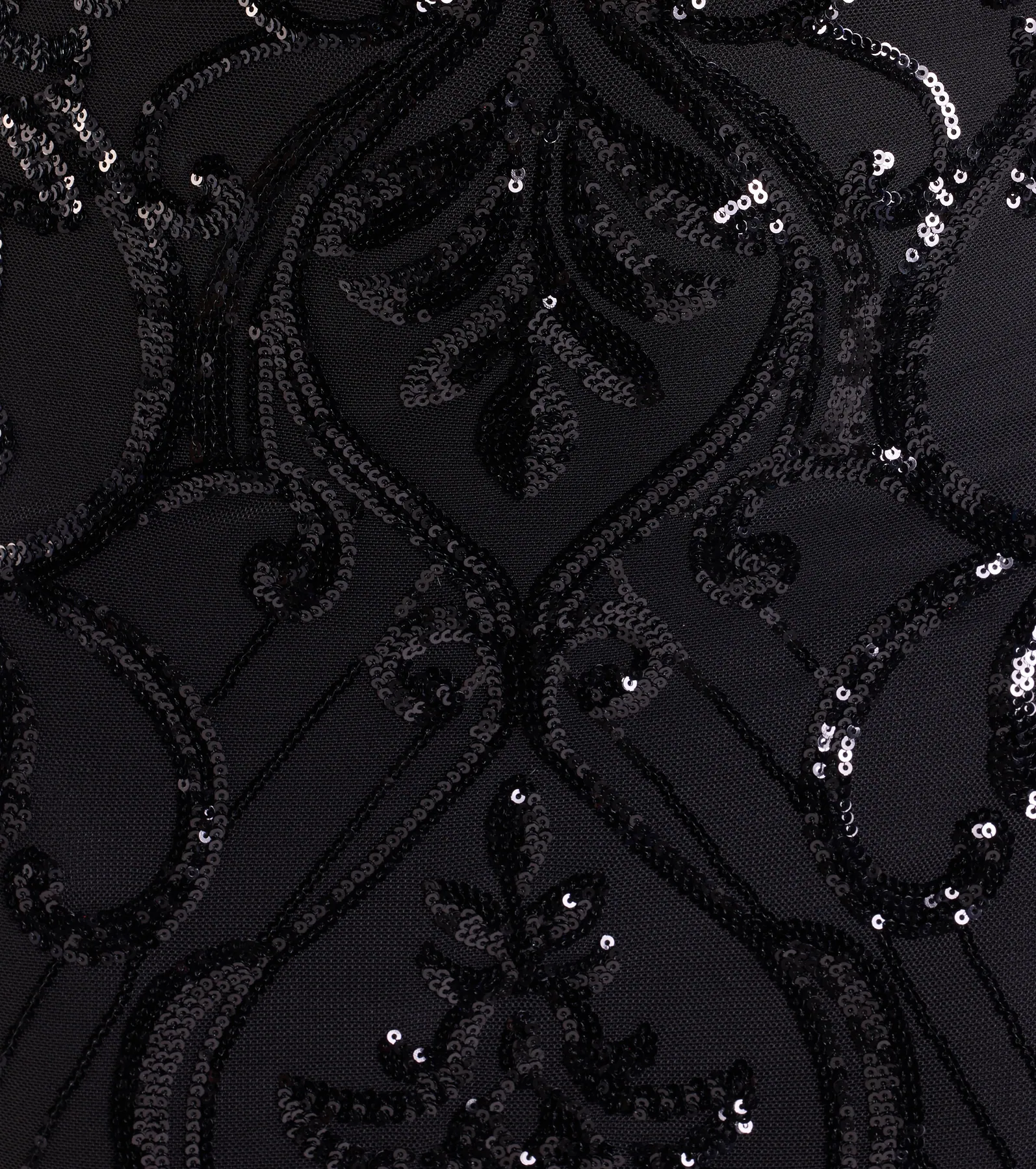 Jillian Sequin Slit Long Formal Dress