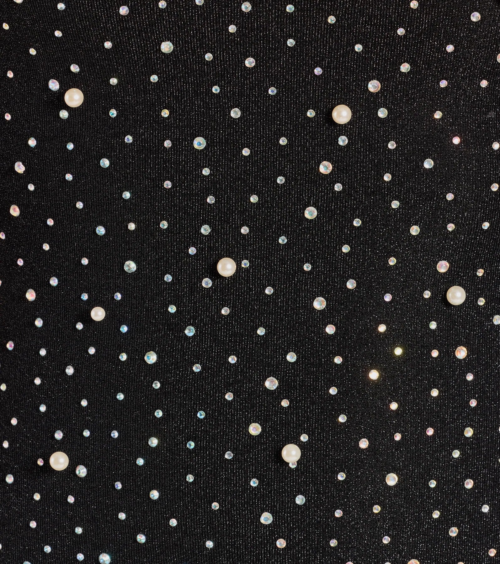 Trixie Strapless Faux Pearl Rhinestone Mini Dress