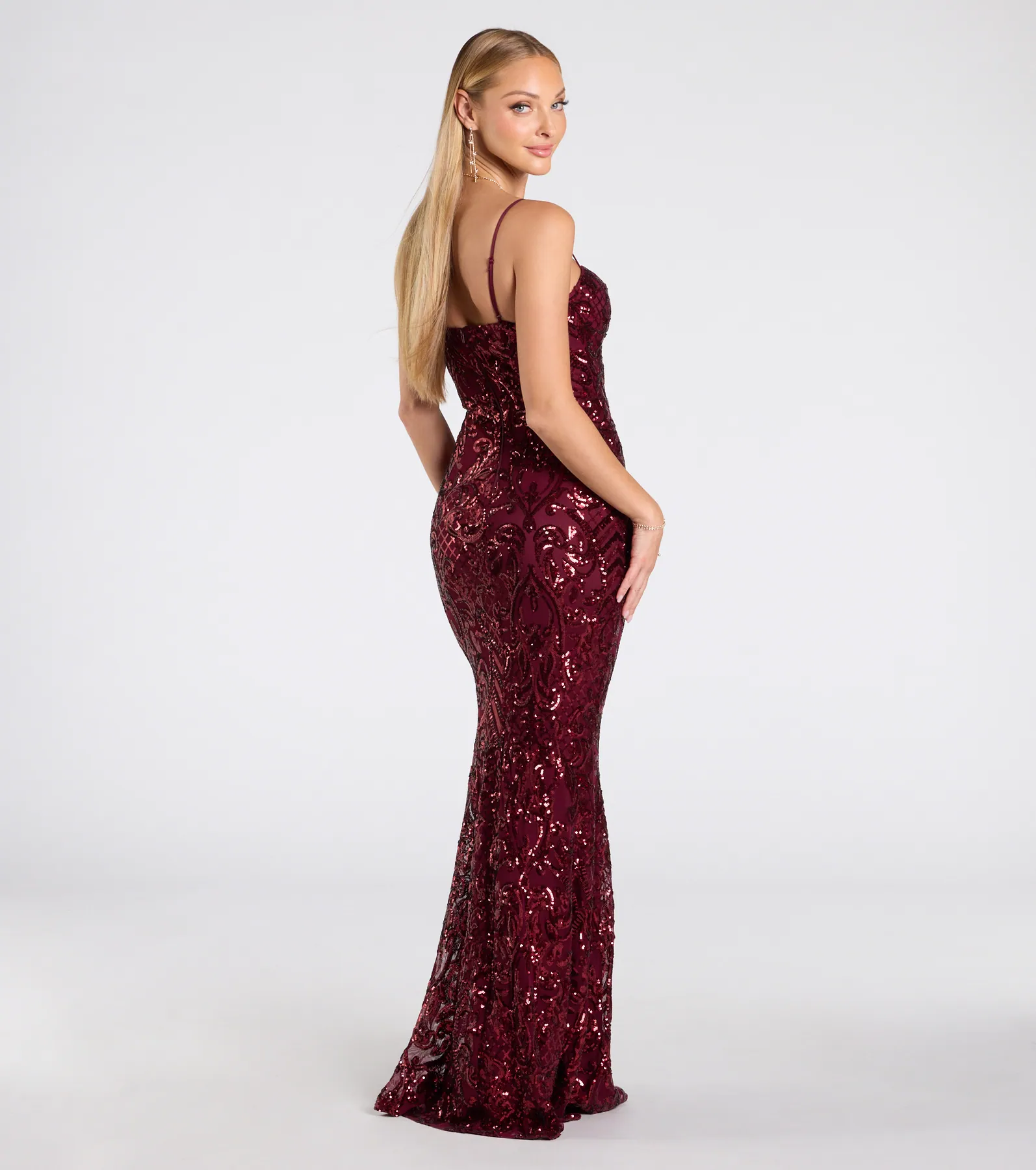 Jessie Sweetheart Mermaid Sequin Formal Dress