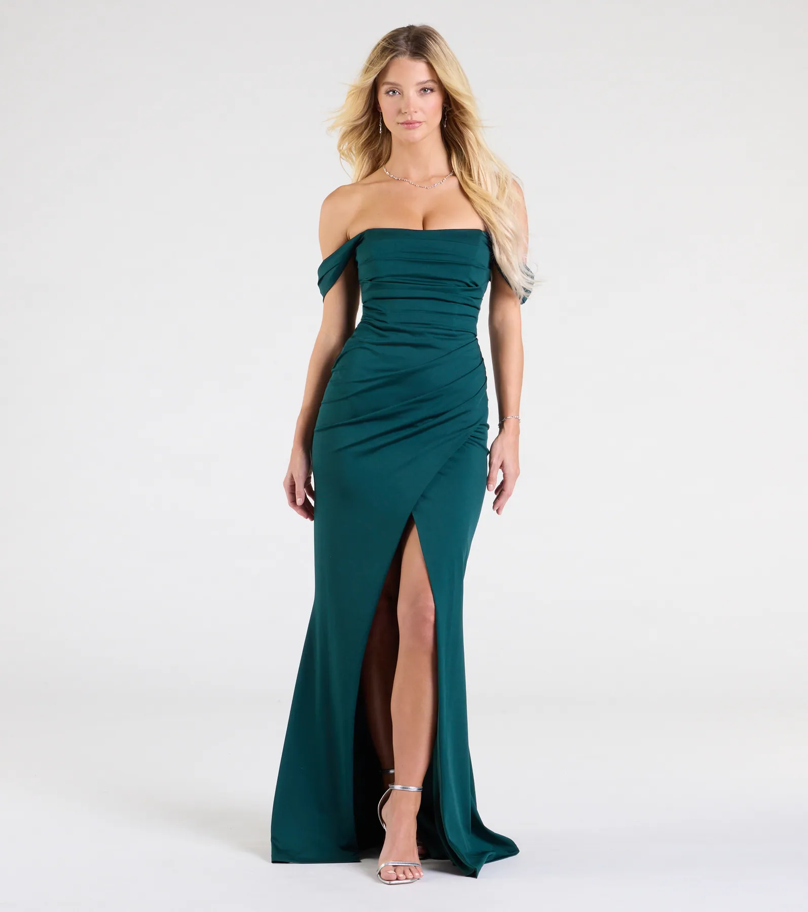 Grace Off-The-Shoulder Wrap Mermaid Formal Dress