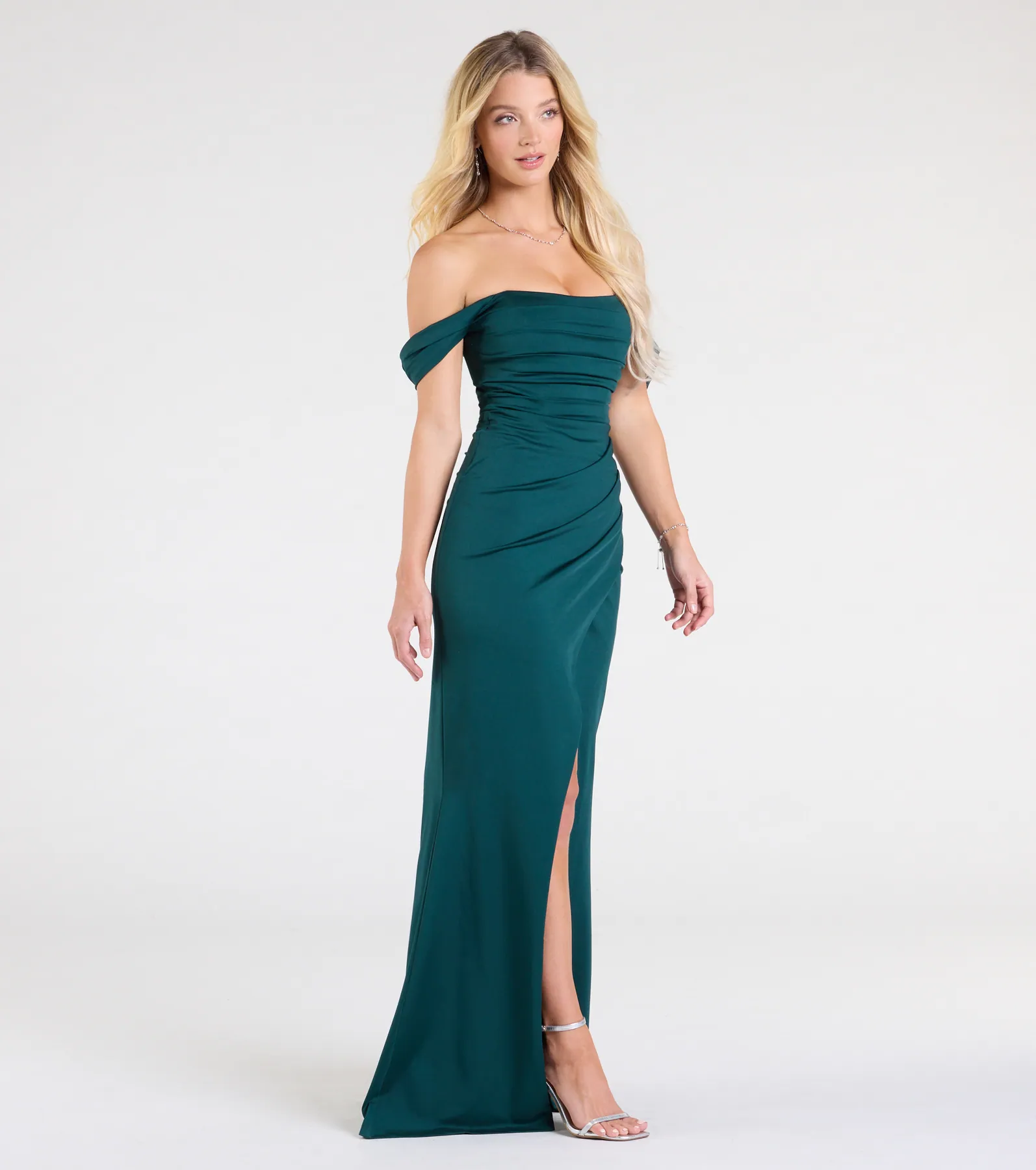 Grace Off-The-Shoulder Wrap Mermaid Formal Dress