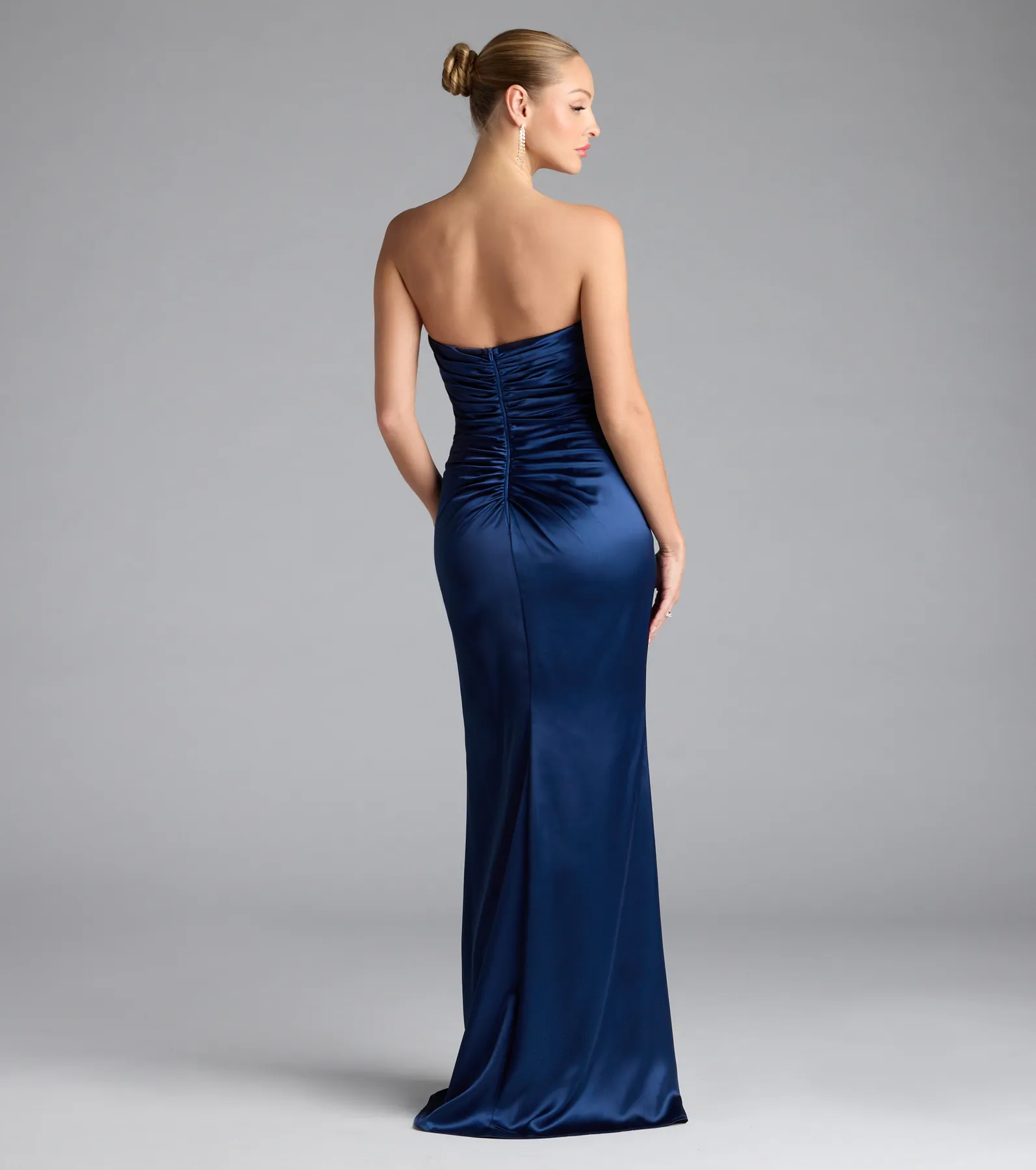 Colette Strapless Mermaid Satin Formal Dress