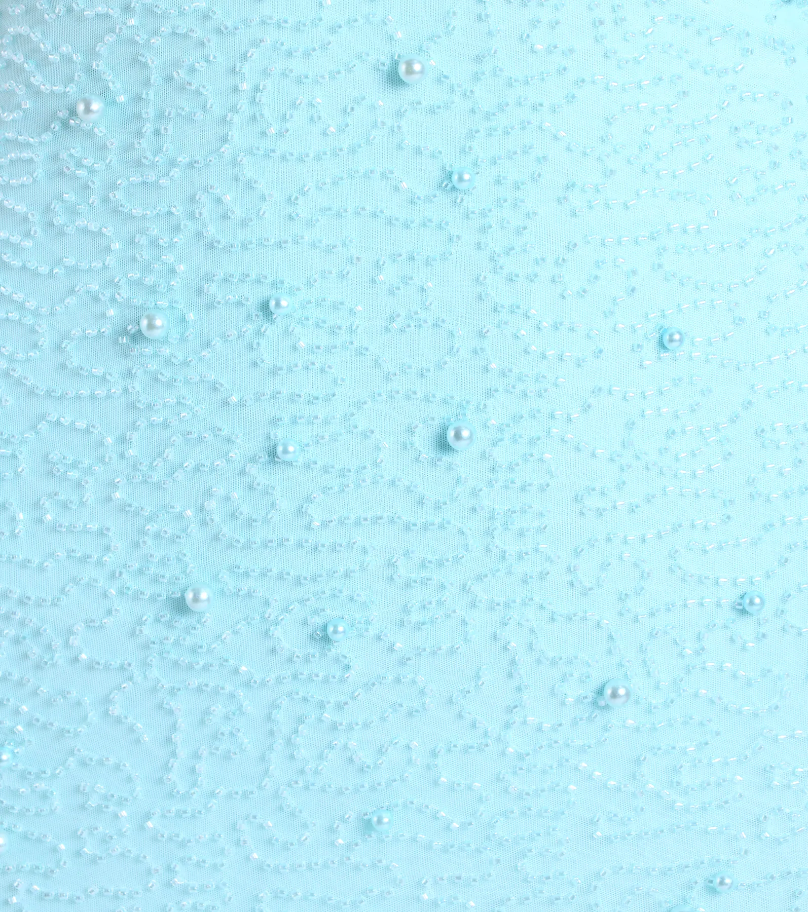 Calla Halter Mermaid Pearl Beaded Formal Dress