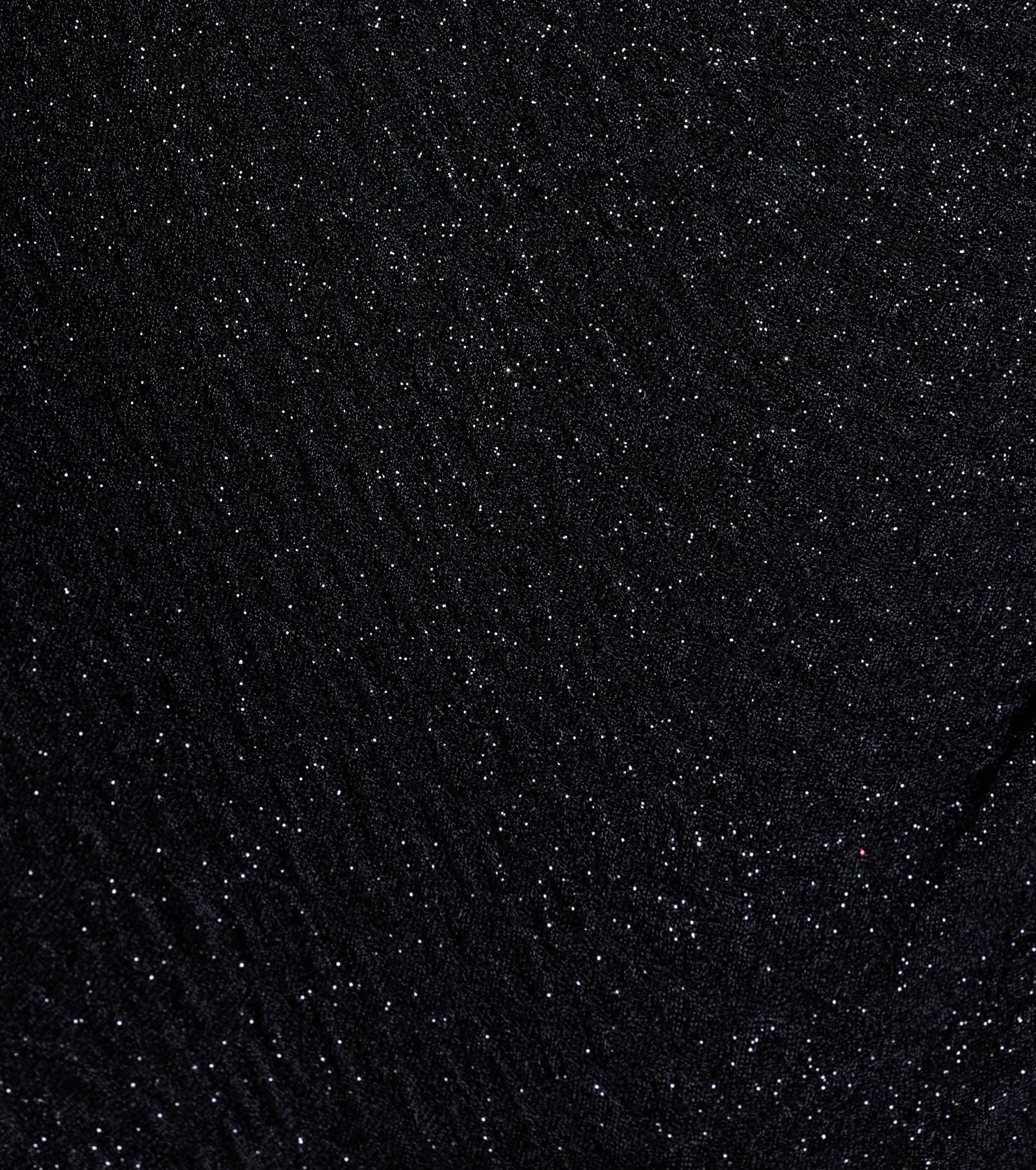 Perry Glitter Knit Wrap Slit Mermaid Dress