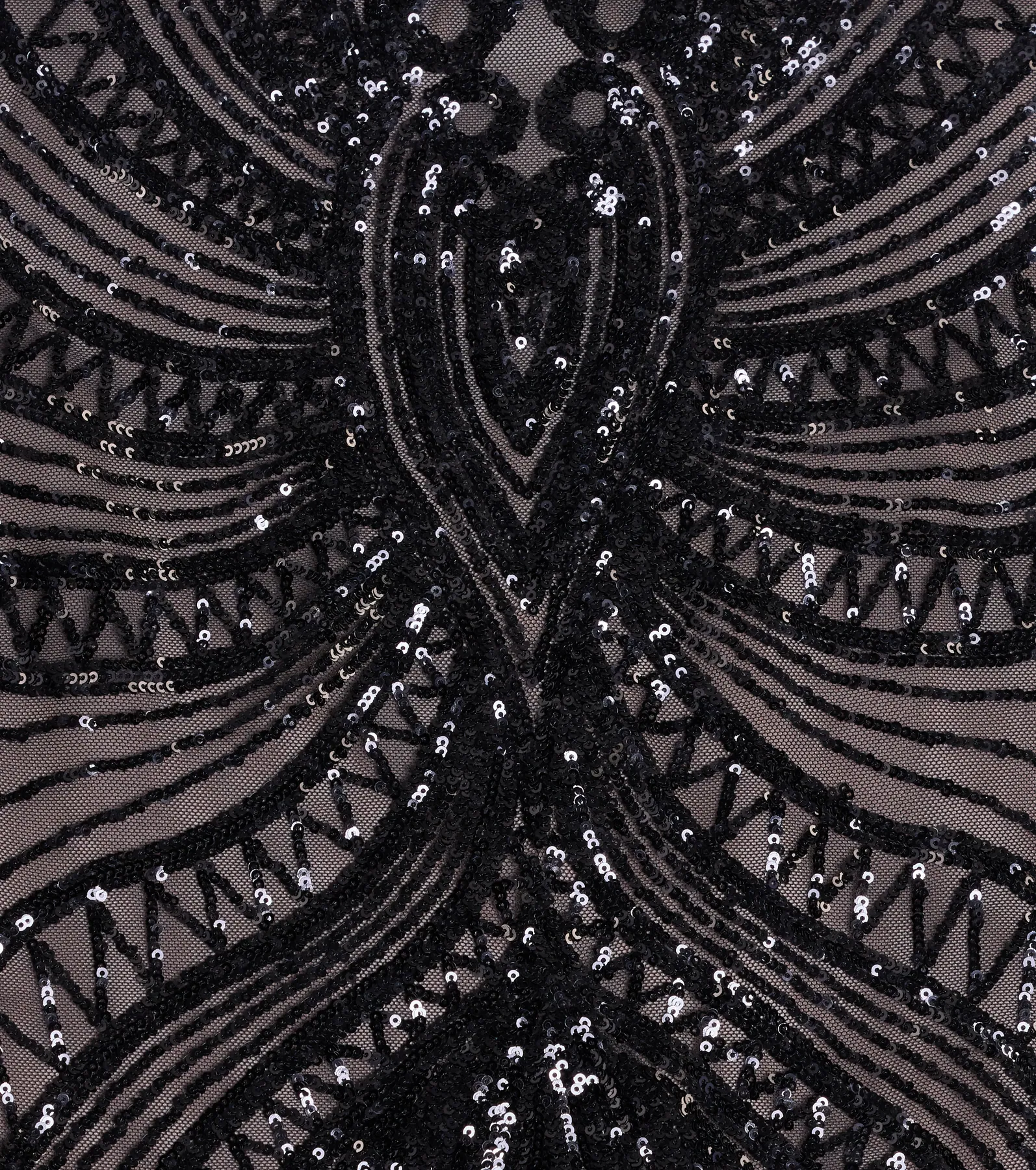 Brooke Lace-Up Mermaid Sequin Mesh Formal Dress