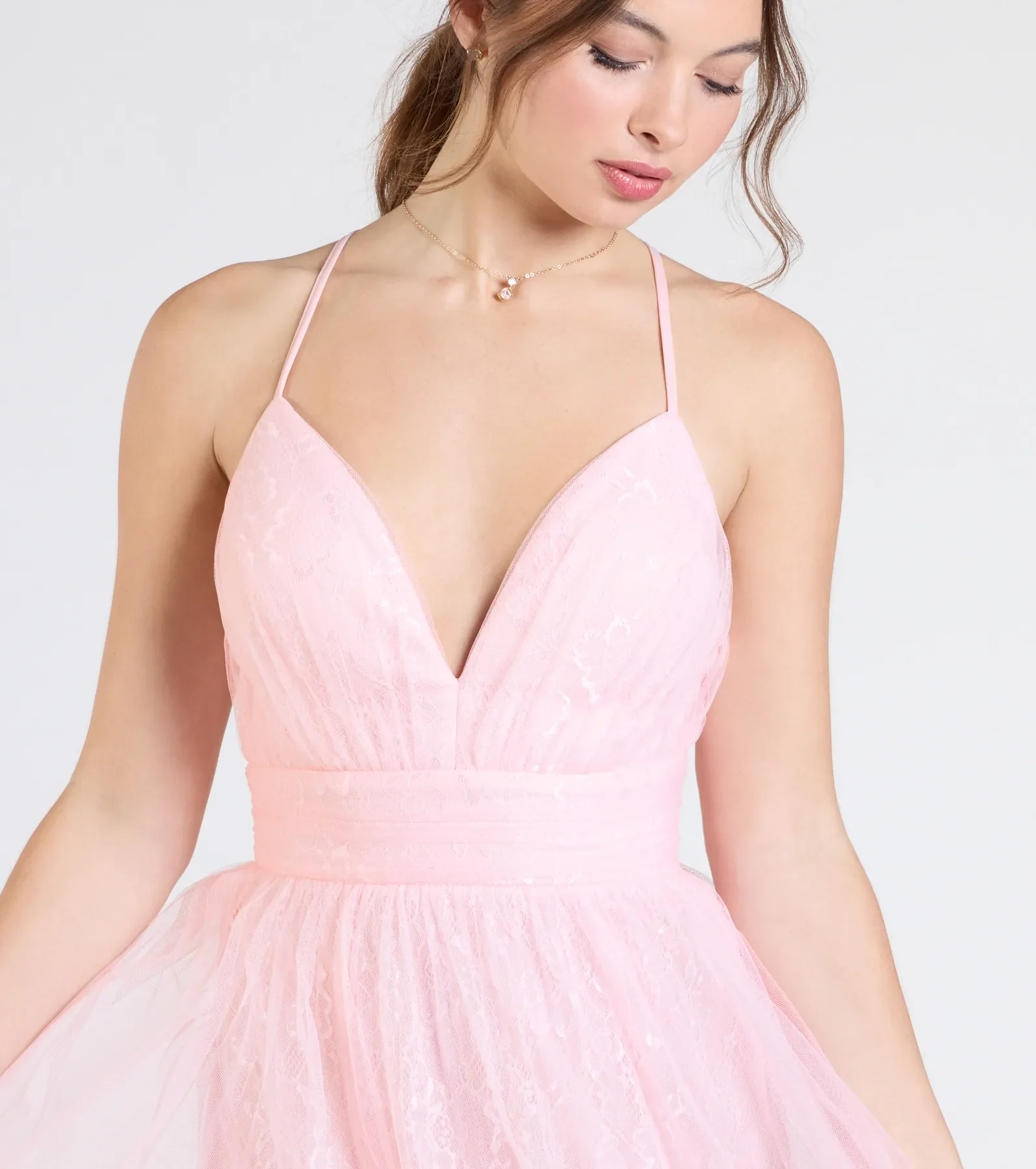 Kimora Lace Tulle A-Line Formal Dress