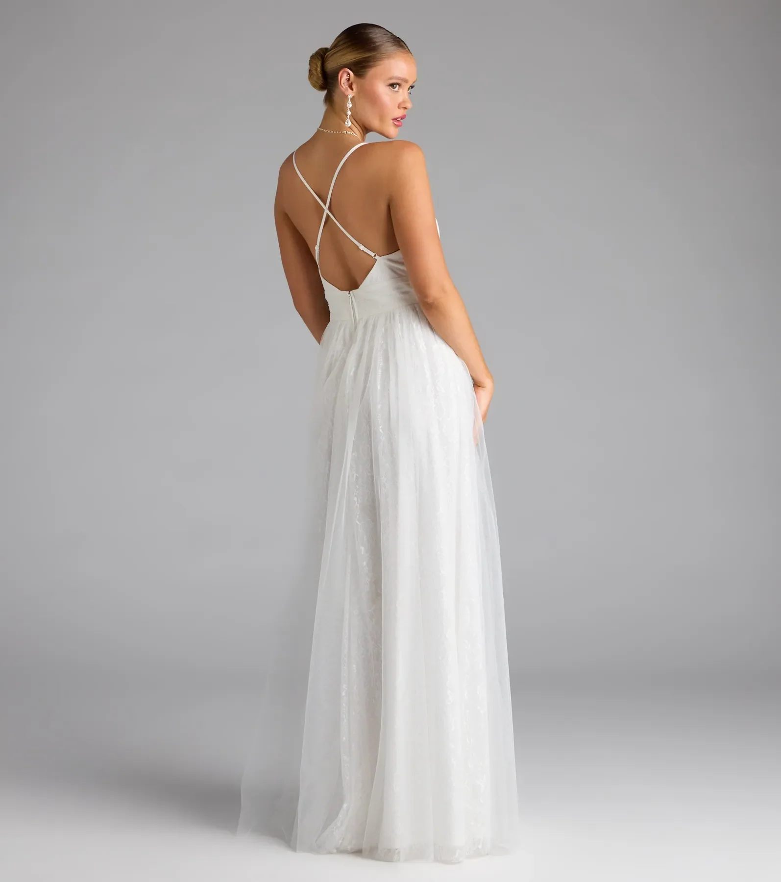 Kimora Lace Tulle A-Line Formal Dress