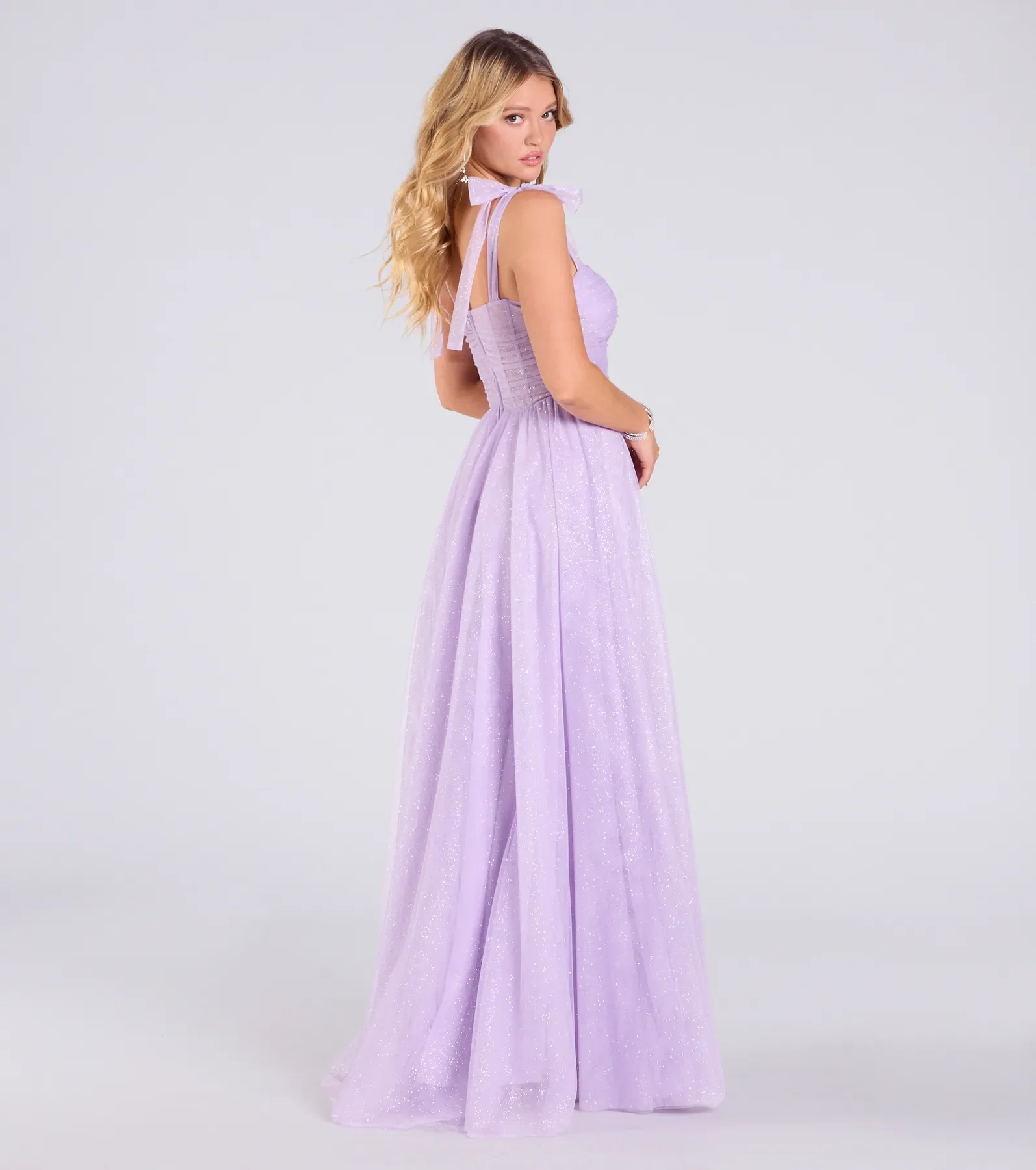 Ellery Glitter Tulle A-Line Formal Dress