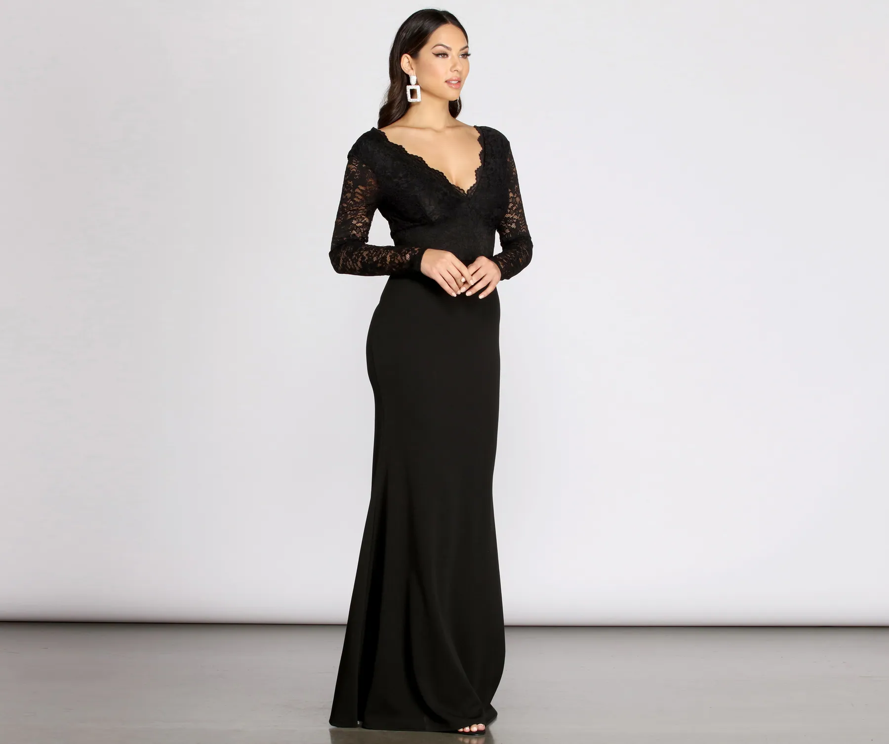 Salome Scallop Lace Mermaid Dress