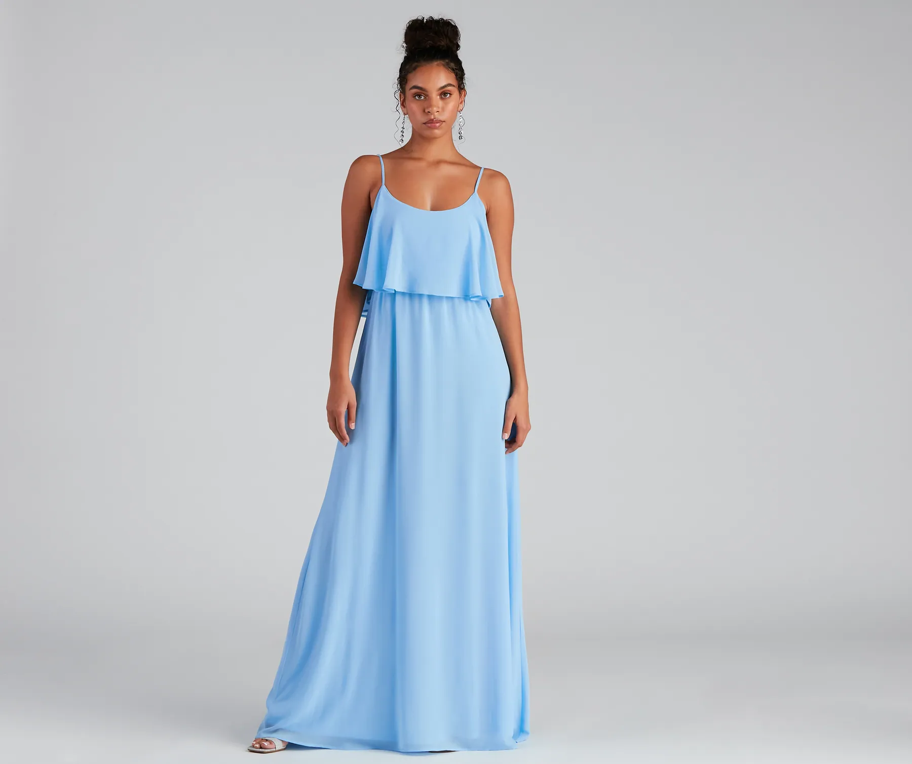 Mailyn Chiffon Ruffled Formal Dress