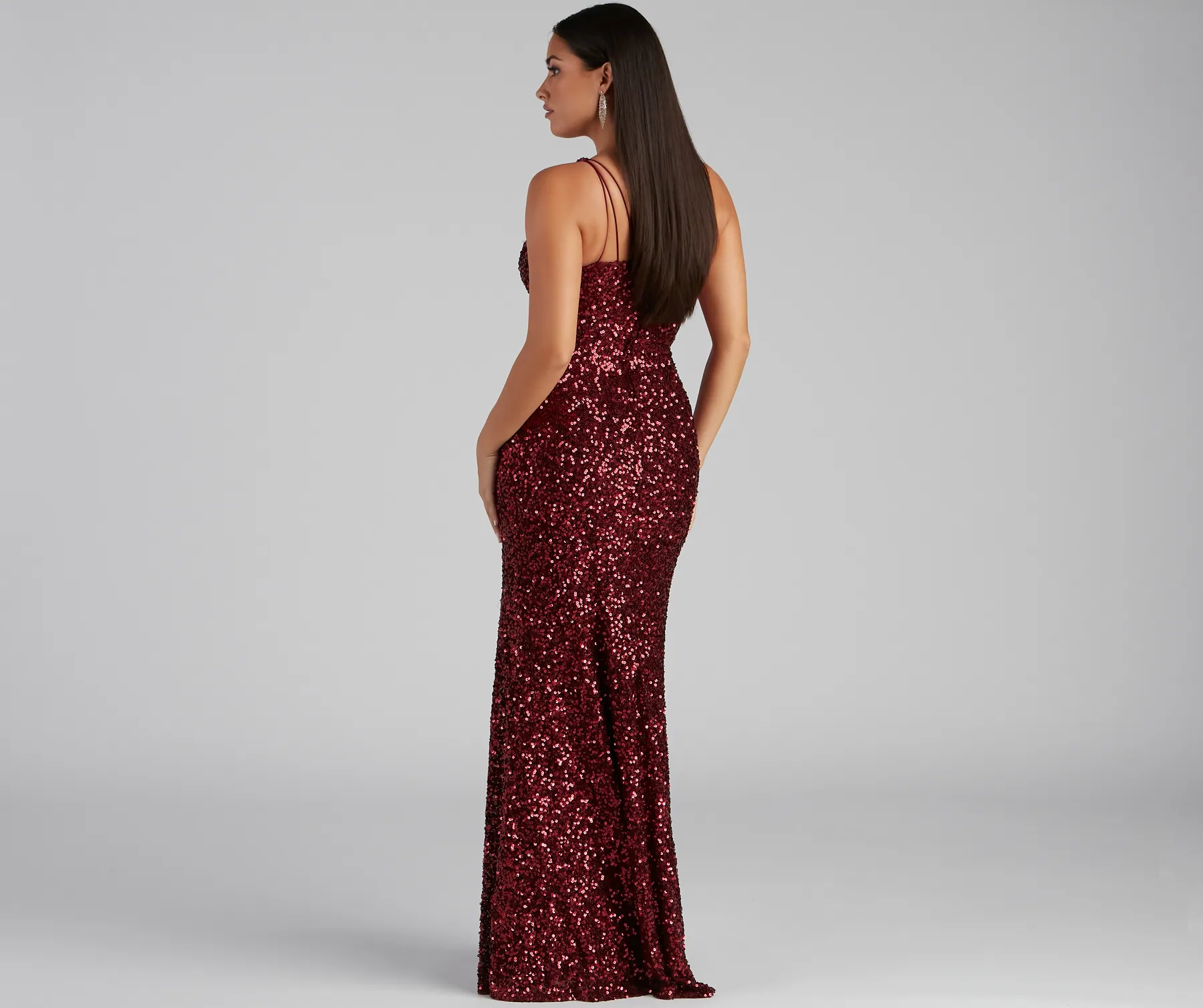 Lyla Formal One-Shoulder Sequin Dress
